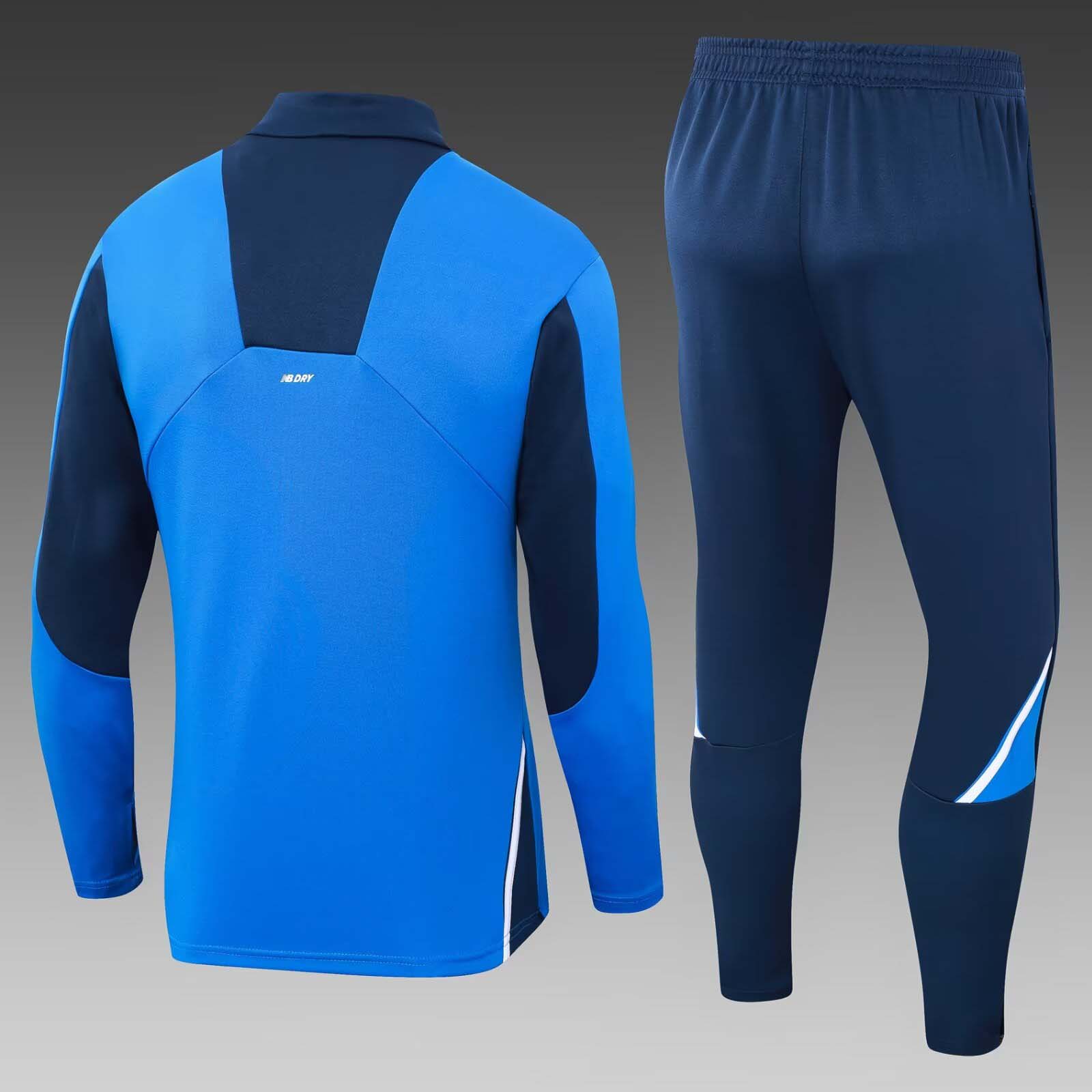 2024/2025 Porto Half-Pull Training Suit Colorful Blue Football Shirt Set