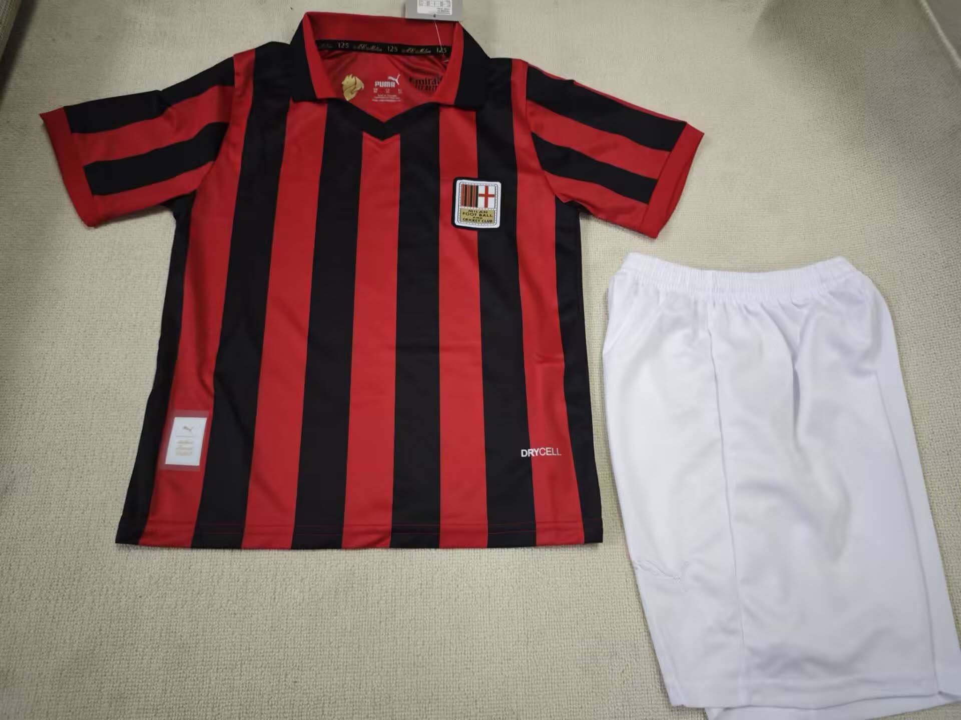 2024/2025 AC Milan 125th Anniversary Soccer Jersey 1:1 Thai Quality Kids Size