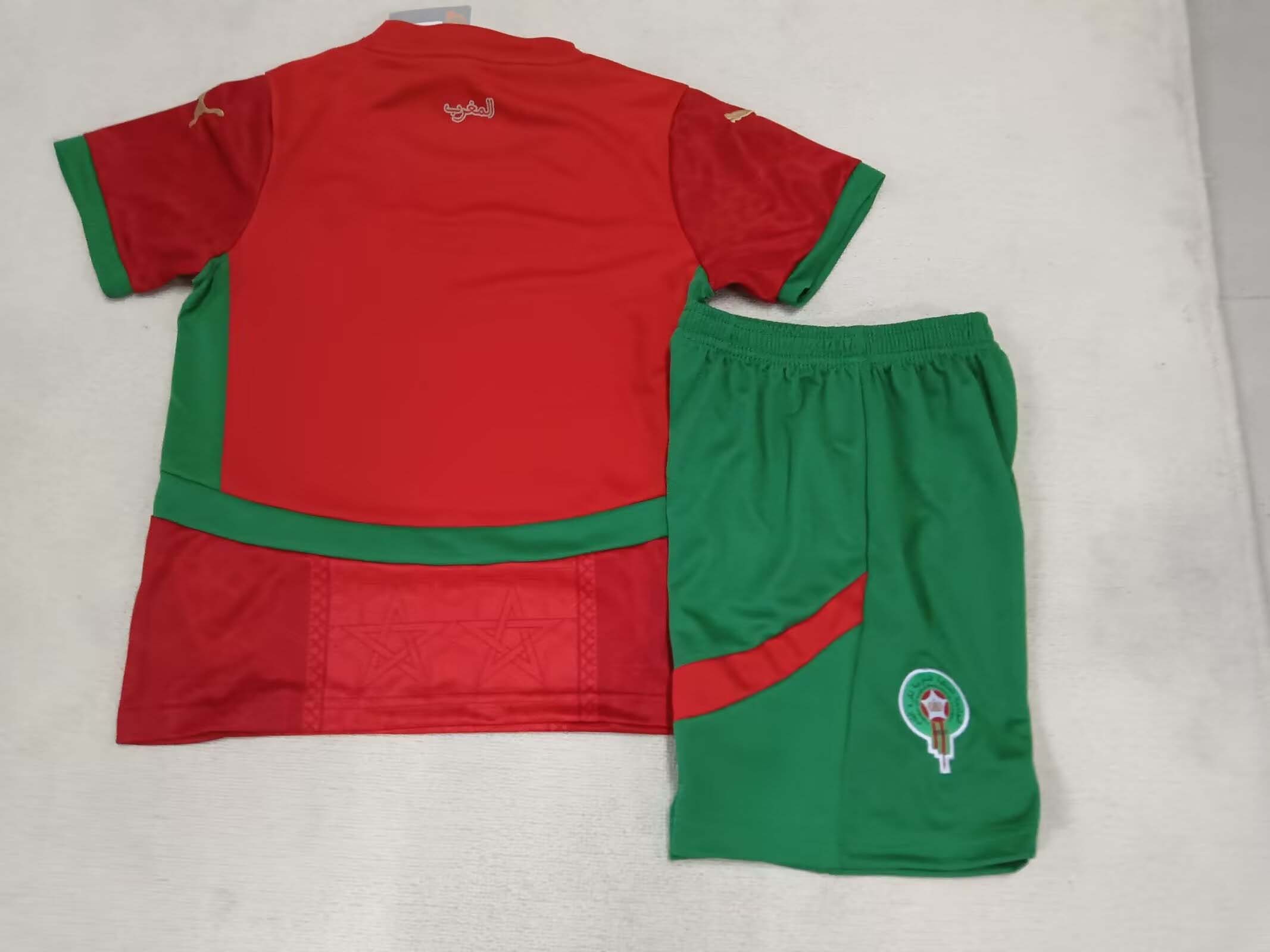 2024/2025 Morocco National Team Home Football Shirt 1:1 Thai Quality Kids Size