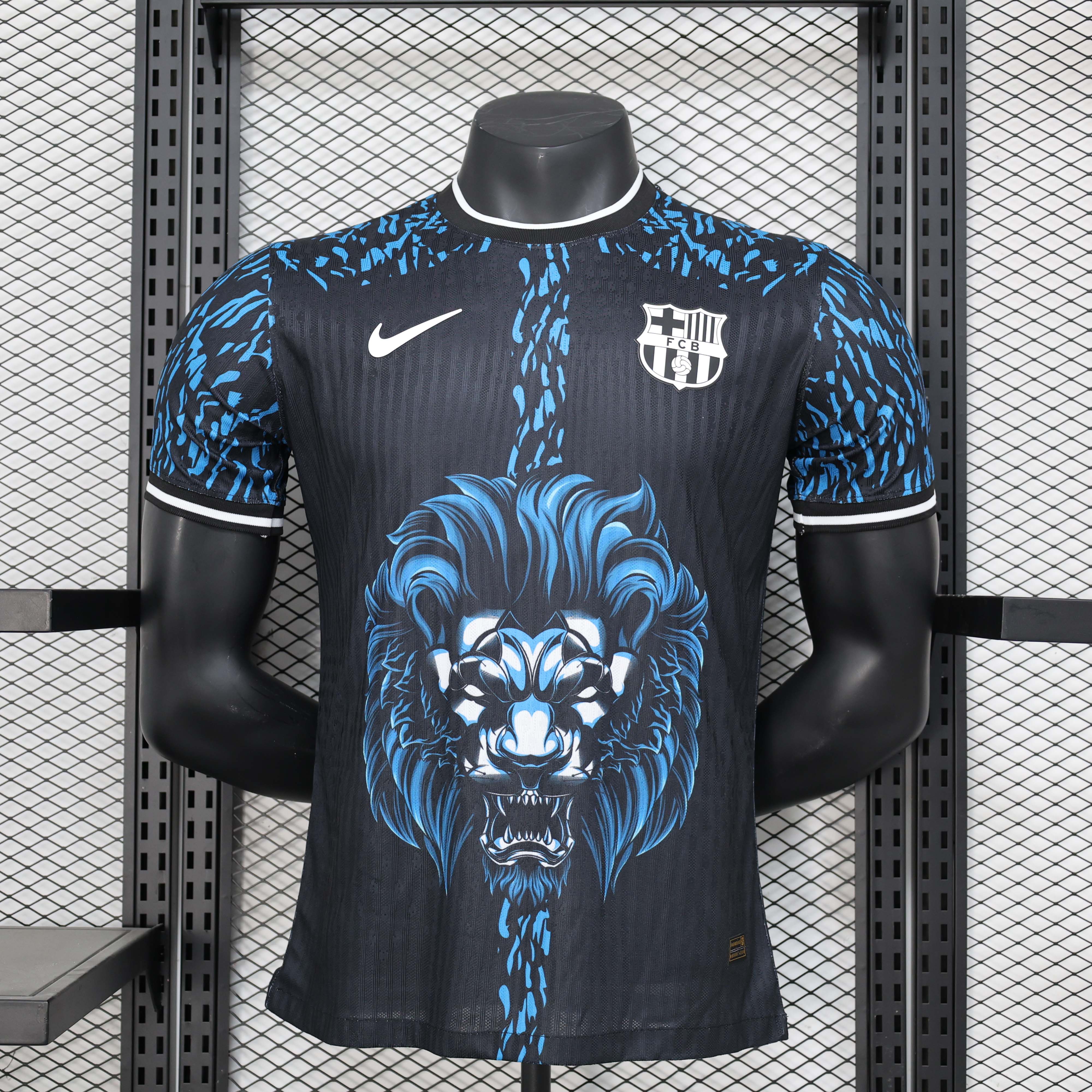 2024/2025 Player Version Barcelona Special Edition Black and Blue Football Shirt 1:1 Thai Quality