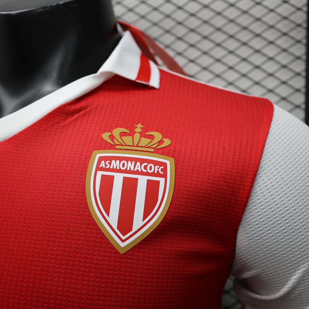 2024/2025 Player Version AS Monaco Home Football Shirt 1:1 Thai Quality