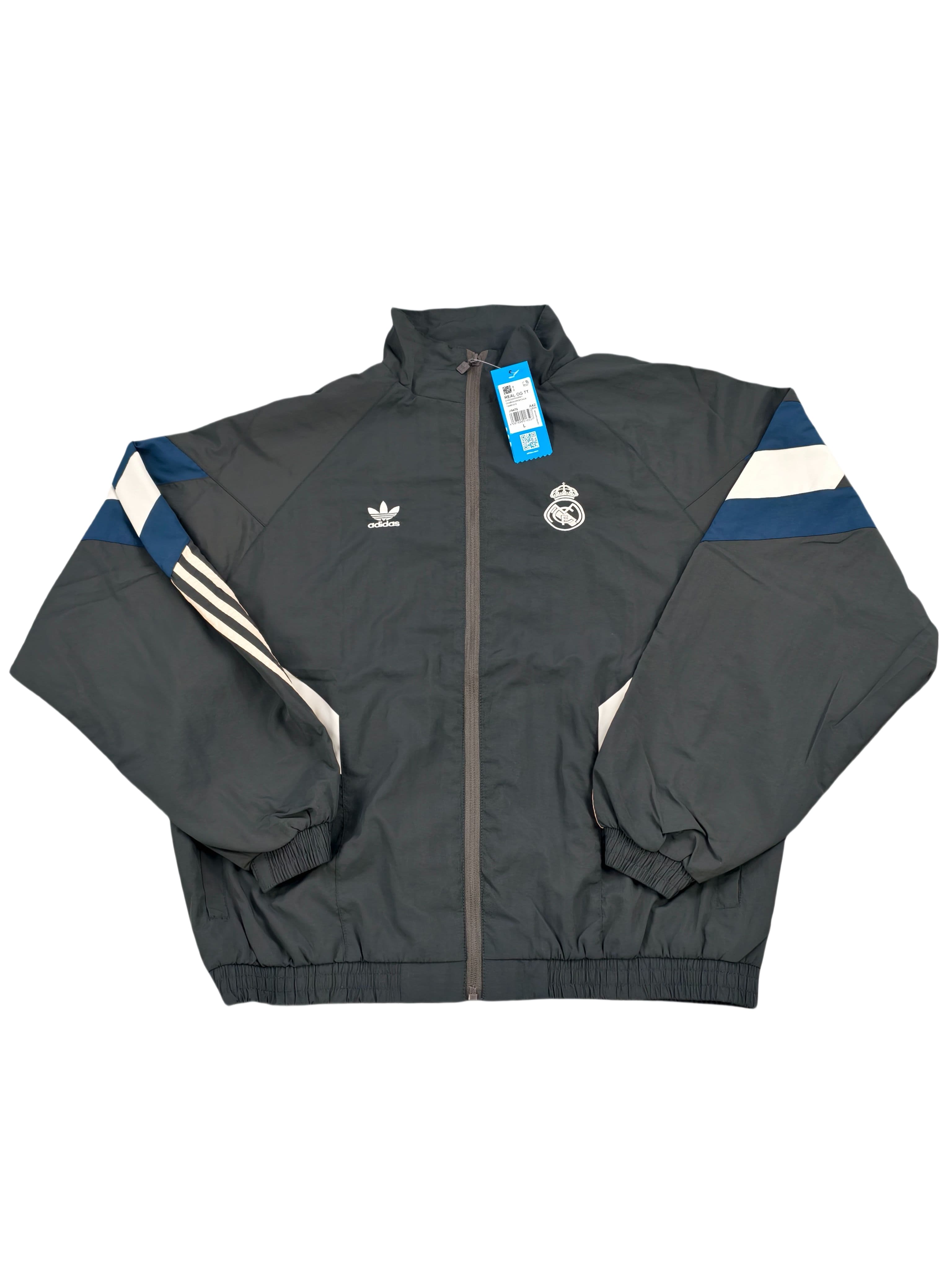 2024/2025 Real Madrid Windbreaker Gray Soccer Jersey 1:1 Thai Quality