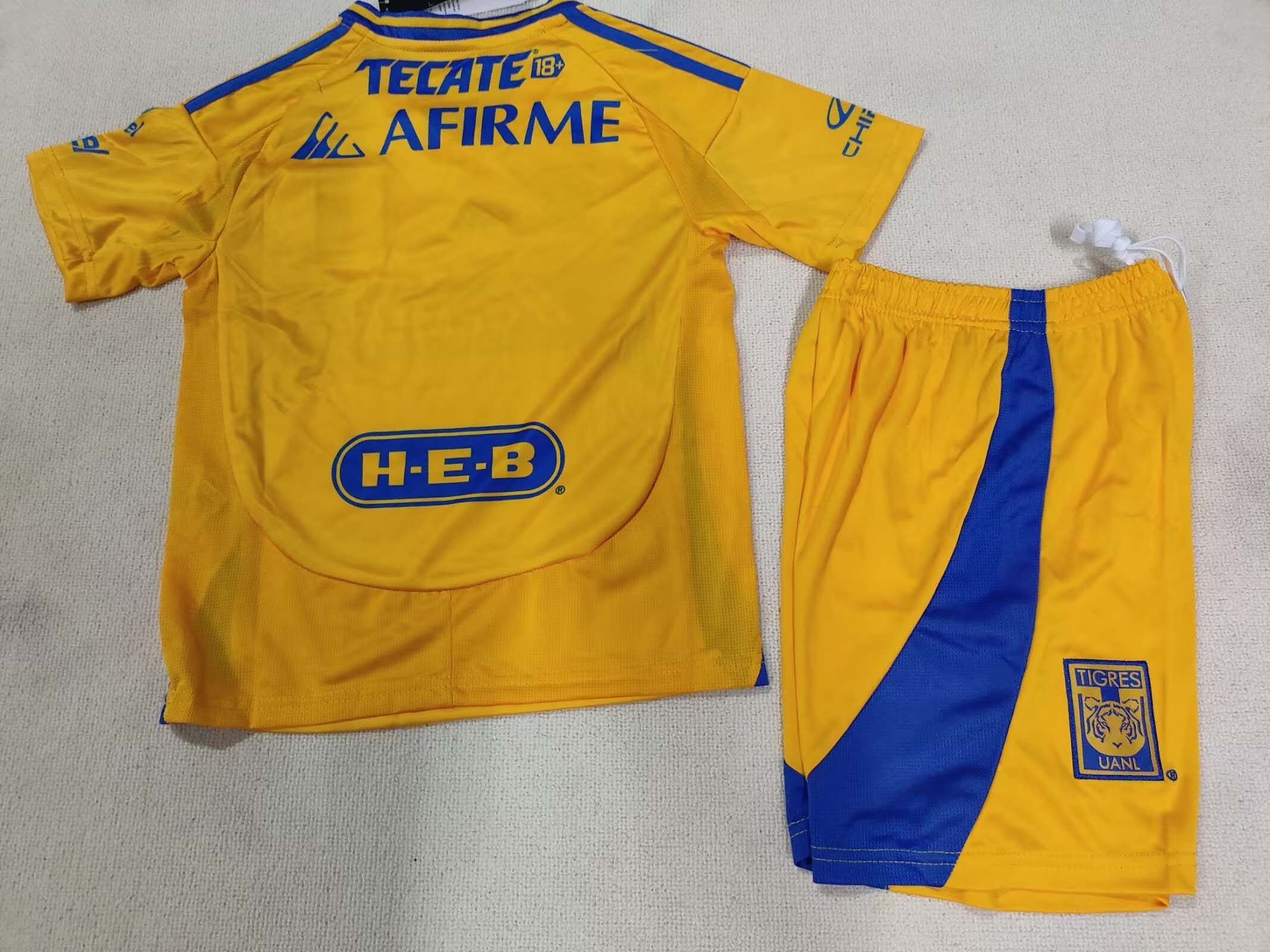 2024/2025 Tigres Home Football Shirt Kids Size