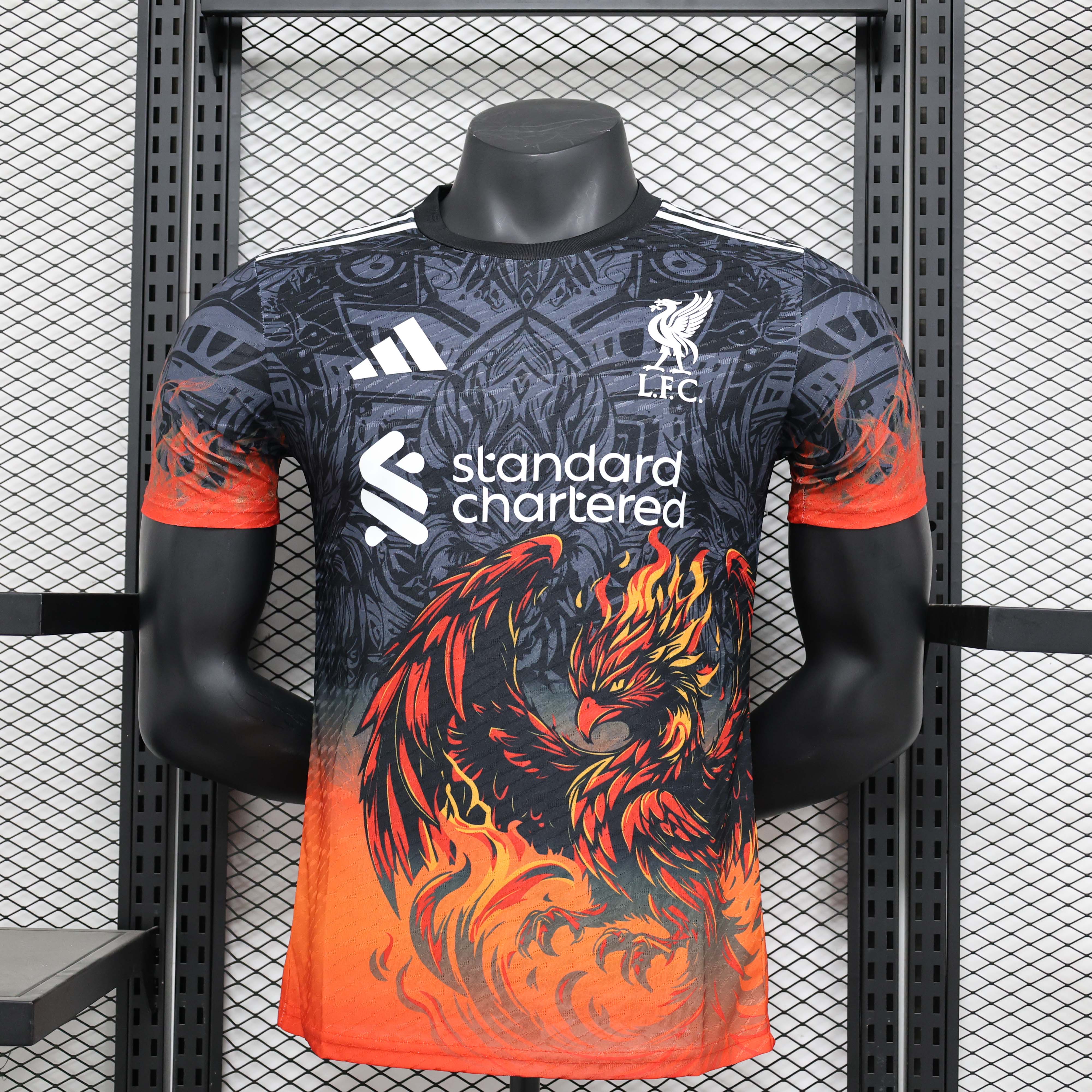 2024/2025 Player Version Liverpool Special Edition Black and Orange Football Shirt 1:1 Thai Quality