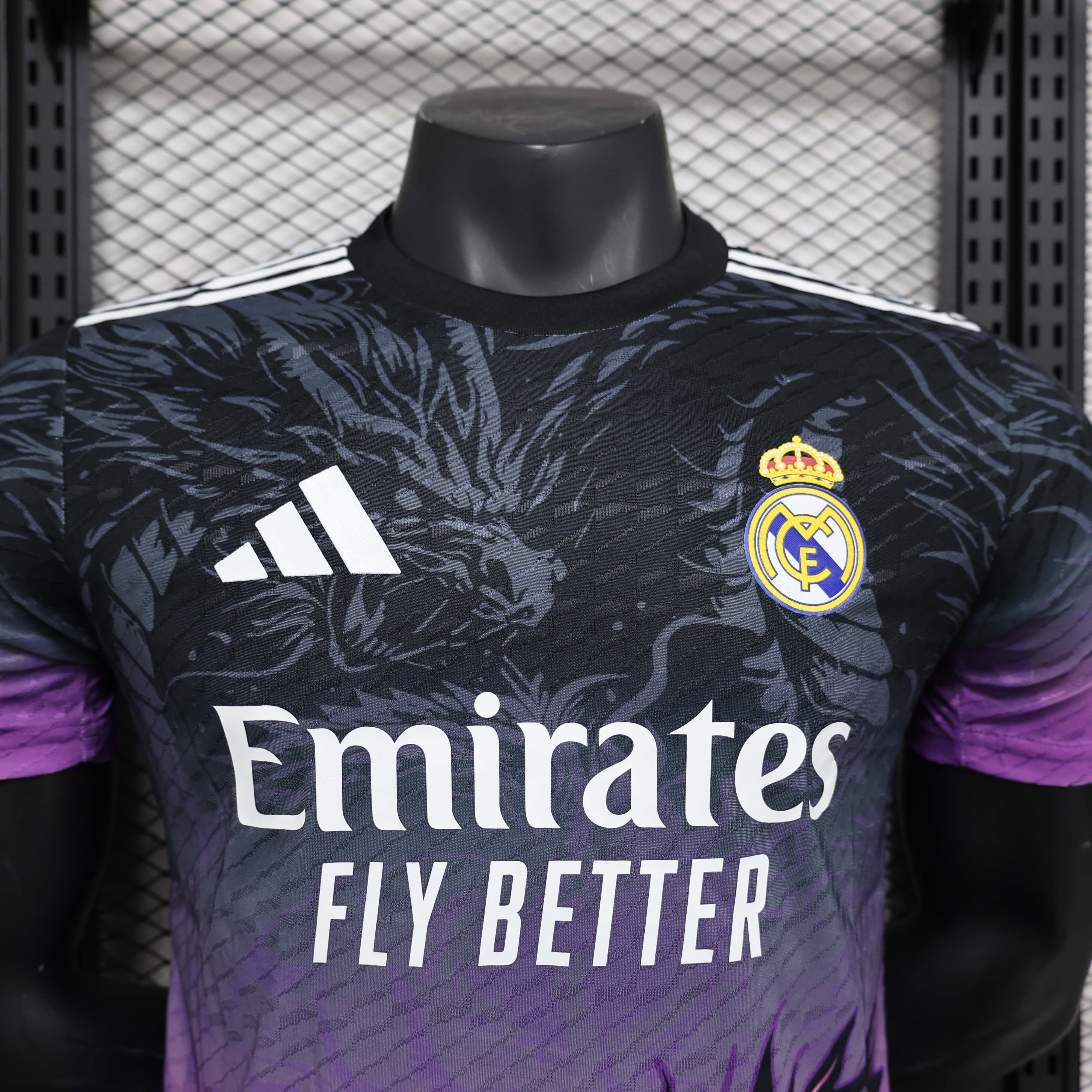 2024/2025 Player Version Real Madrid Special Edition Black and Purple Football Shirt 1:1 Thai Quality