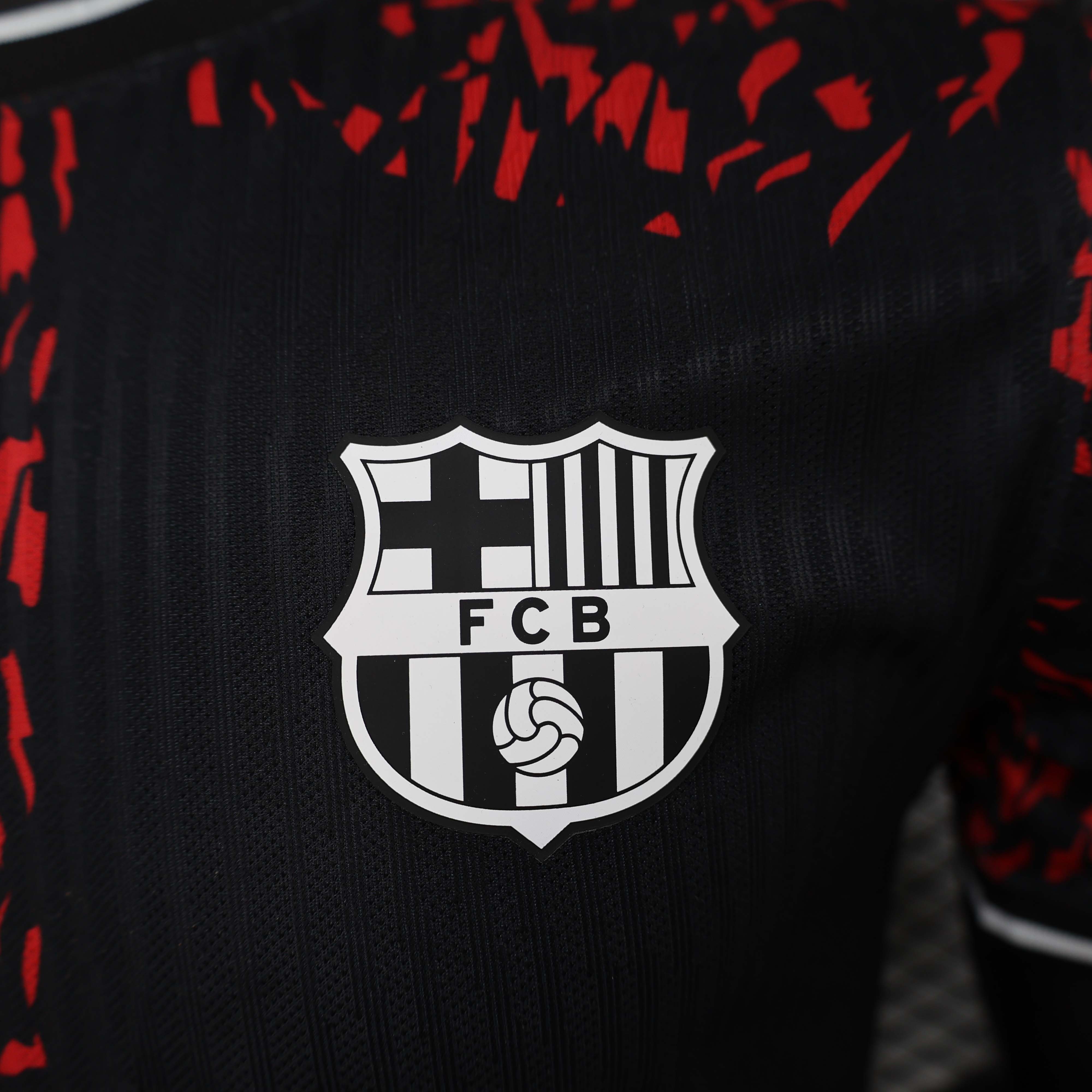 2024/2025 Player Version Barcelona Special Edition Black and Red Football Shirt 1:1 Thai Quality