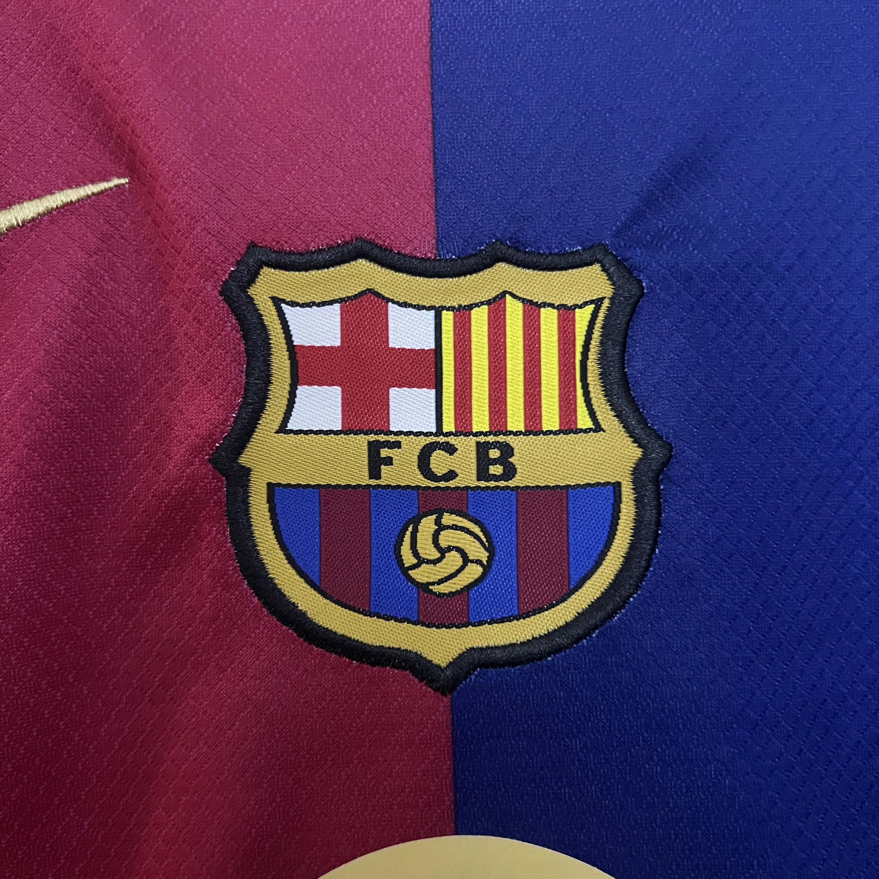 2024/2025 Barcelona Home Football Shirt 1:1 Thai Quality Kids Size