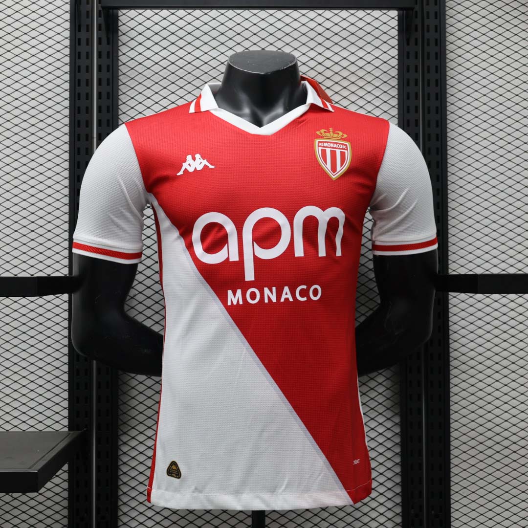 2024/2025 Player Version AS Monaco Home Football Shirt 1:1 Thai Quality