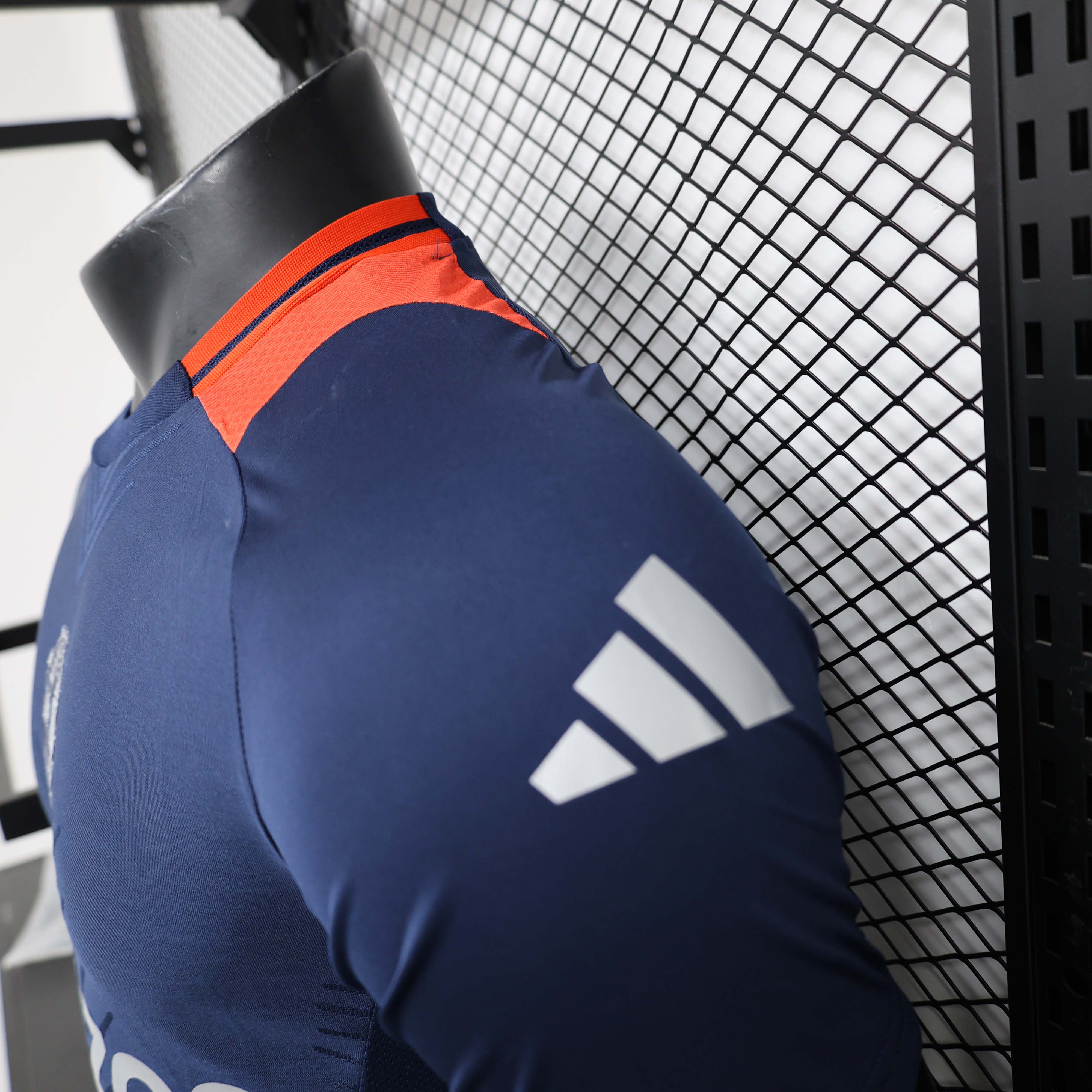 2024/2025 Player Version Manchester United Pre-race suit Navy blue Football Shirt 1:1 Thai Quality