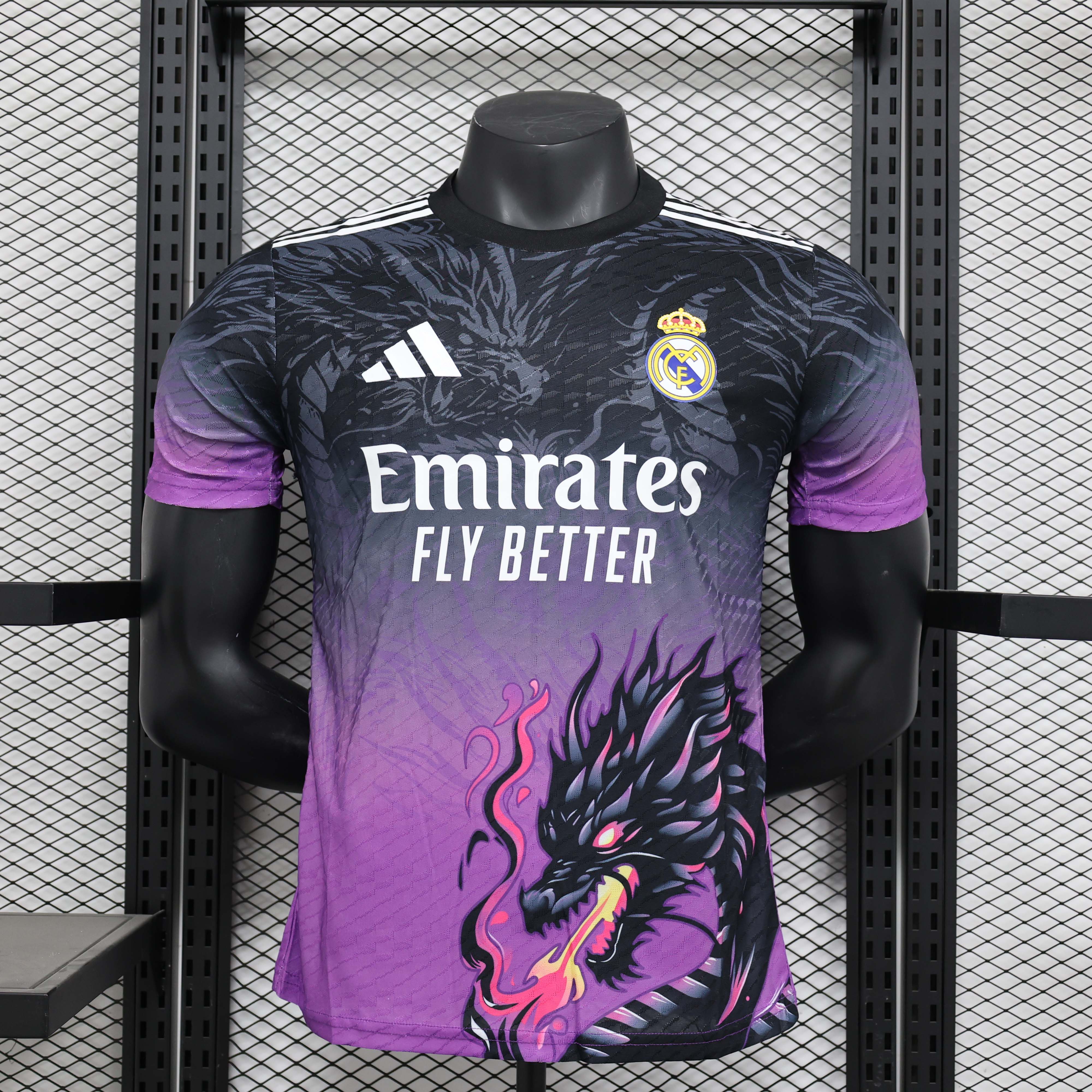 2024/2025 Player Version Real Madrid Special Edition Black and Purple Football Shirt 1:1 Thai Quality