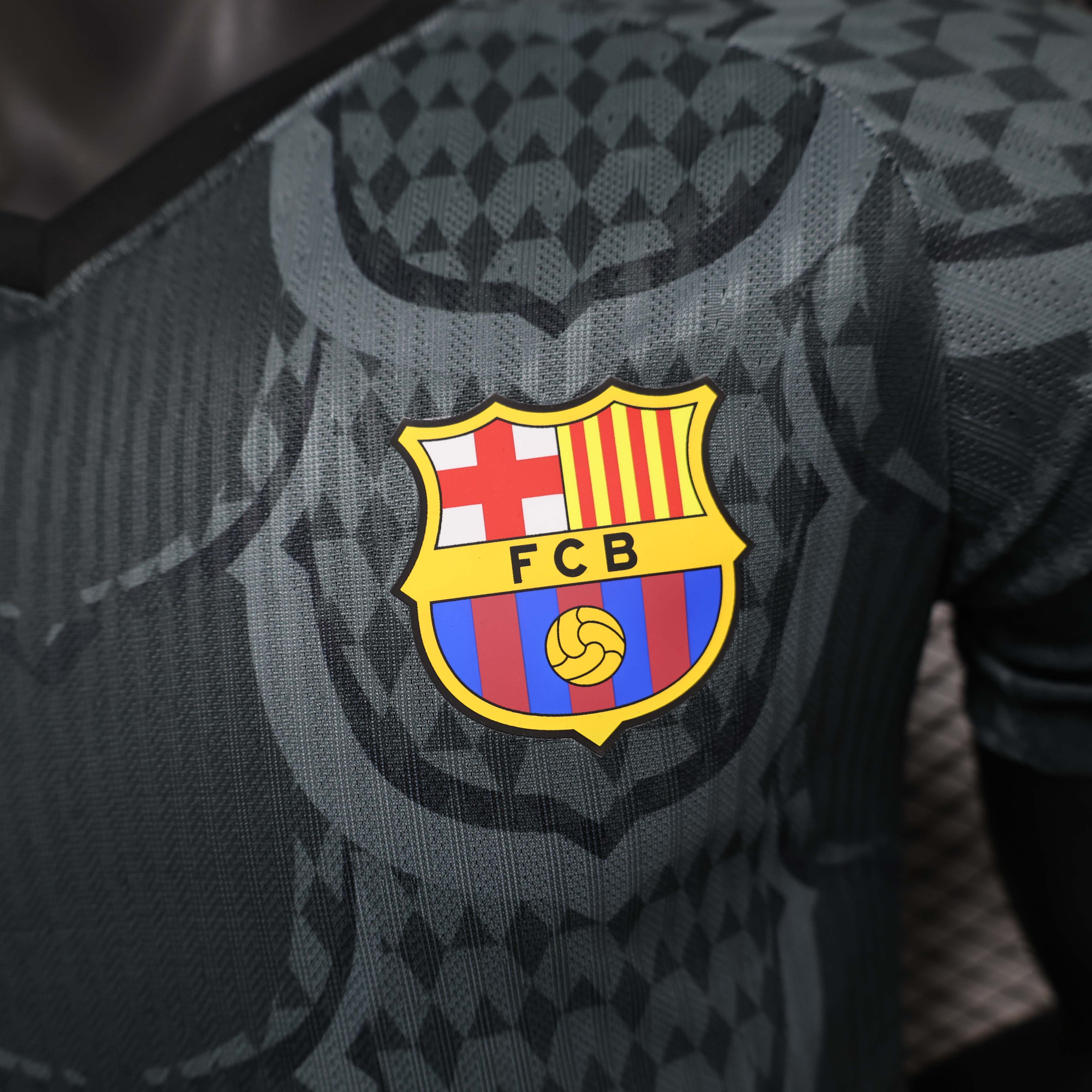 2024/2025 Player Version Barcelona Special Edition Black and grey Football Shirt 1:1 Thai Quality
