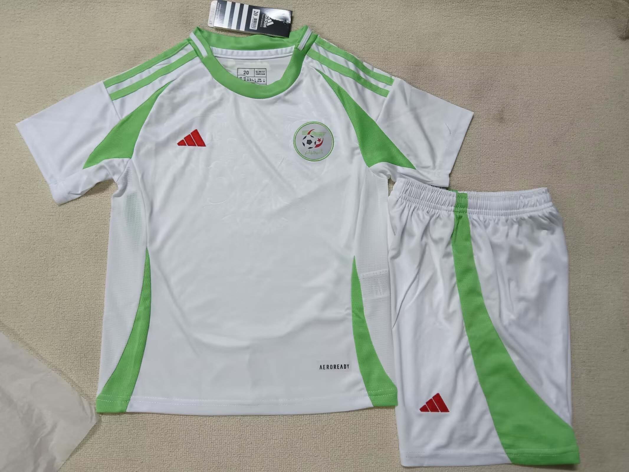 2024/2025 Algeria National Team Home Football Shirt 1:1 Thai Quality Kids Size