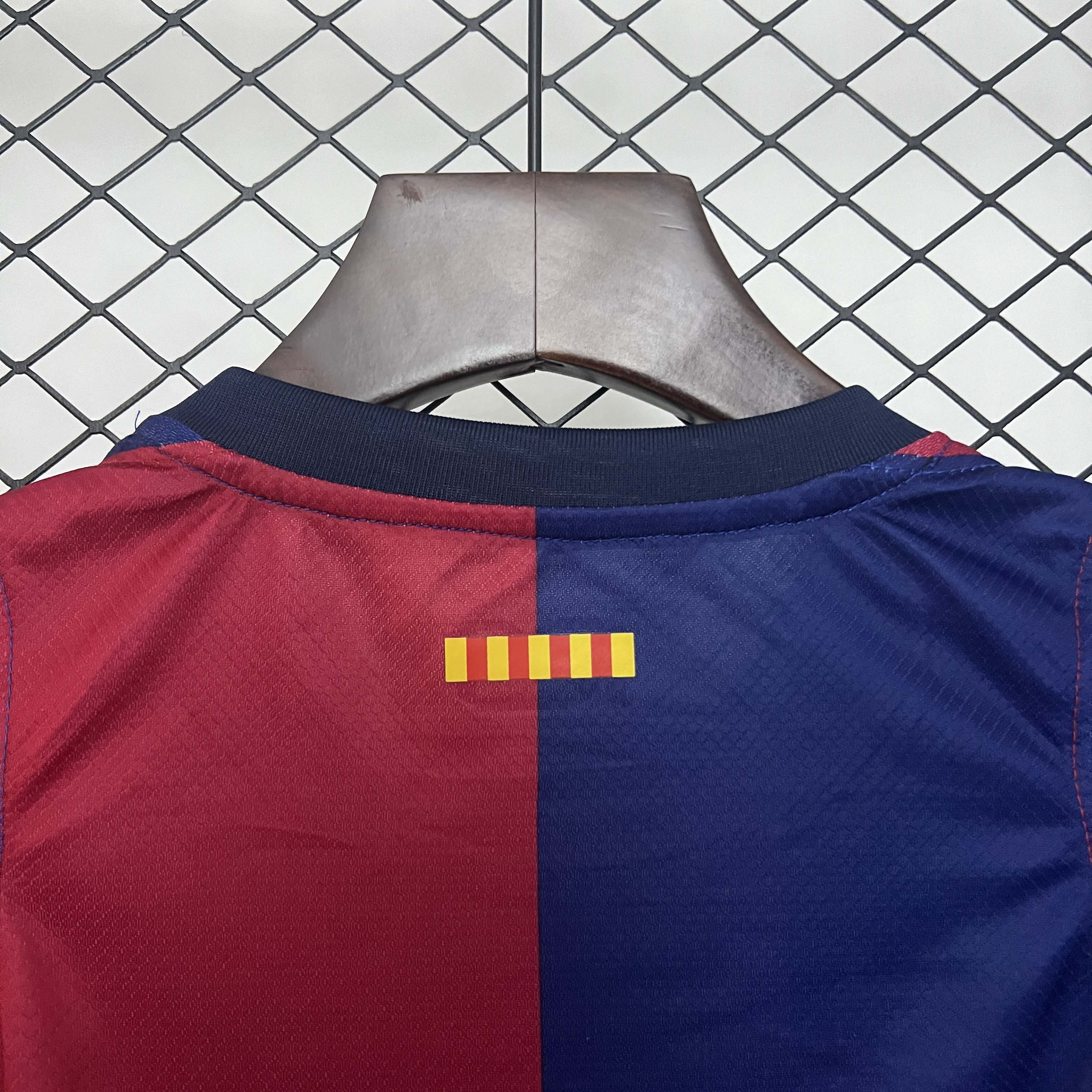 2024/2025 Barcelona Home Football Shirt 1:1 Thai Quality Kids Size