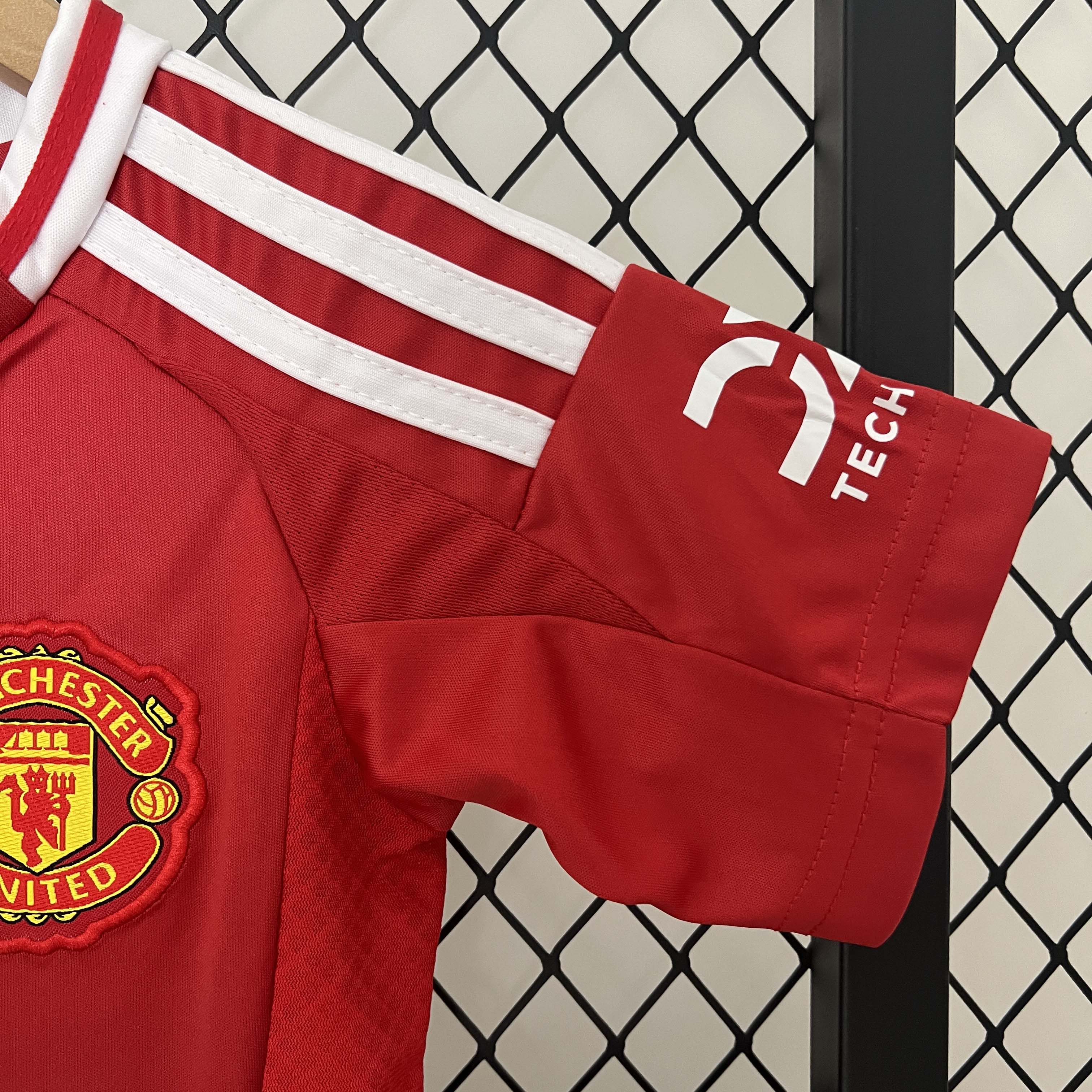 2024/2025 Manchester United Home Football Shirt 1:1 Thai Quality Kids Size