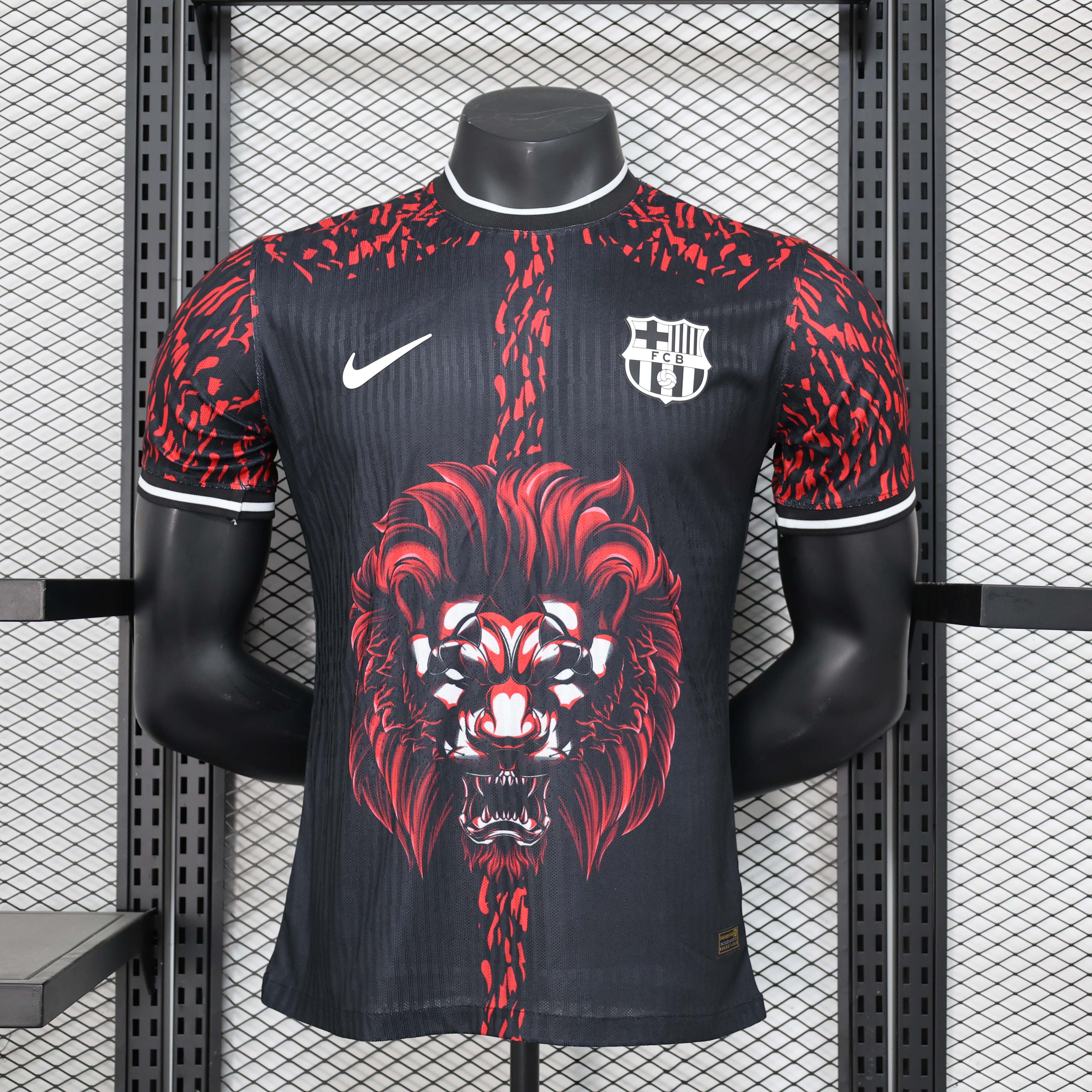 2024/2025 Player Version Barcelona Special Edition Black and Red Football Shirt 1:1 Thai Quality