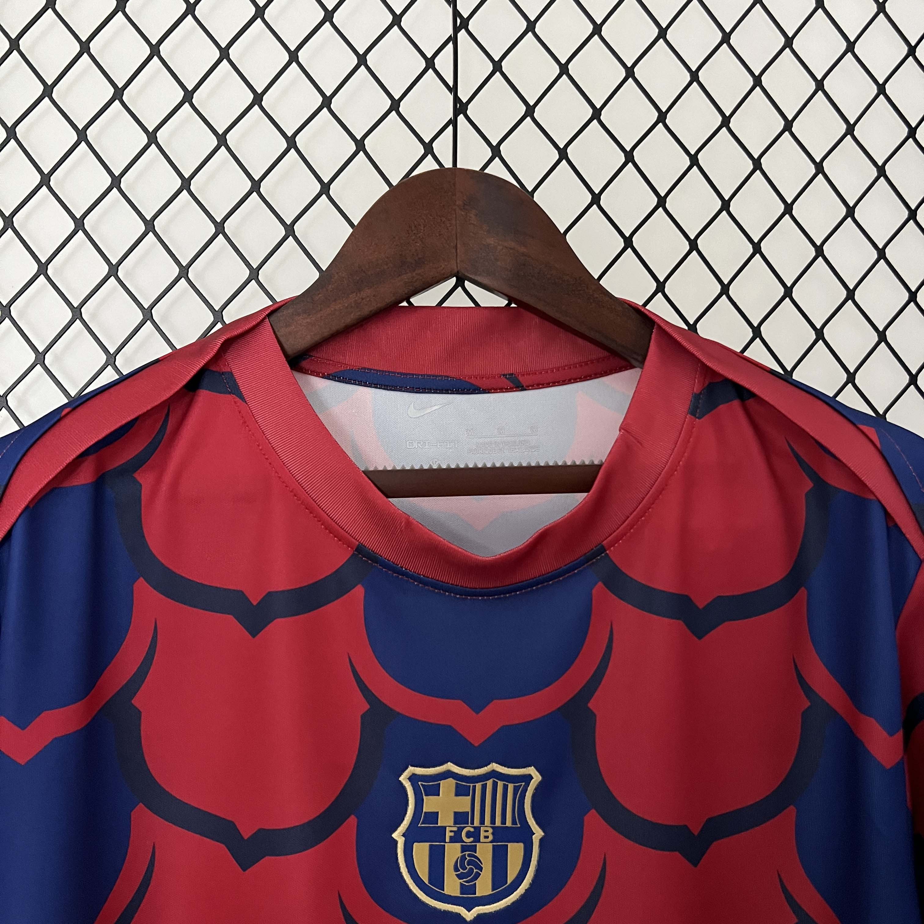 2024/2025 Barcelona Training Wear Red-blue Football Shirt 1:1 Thai Quality