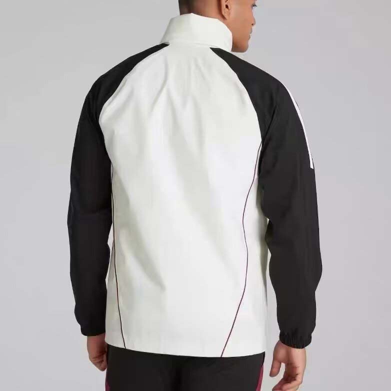 2024/2025 Manchester United Windbreaker Black and White Football Shirt 1:1 Thai Quality