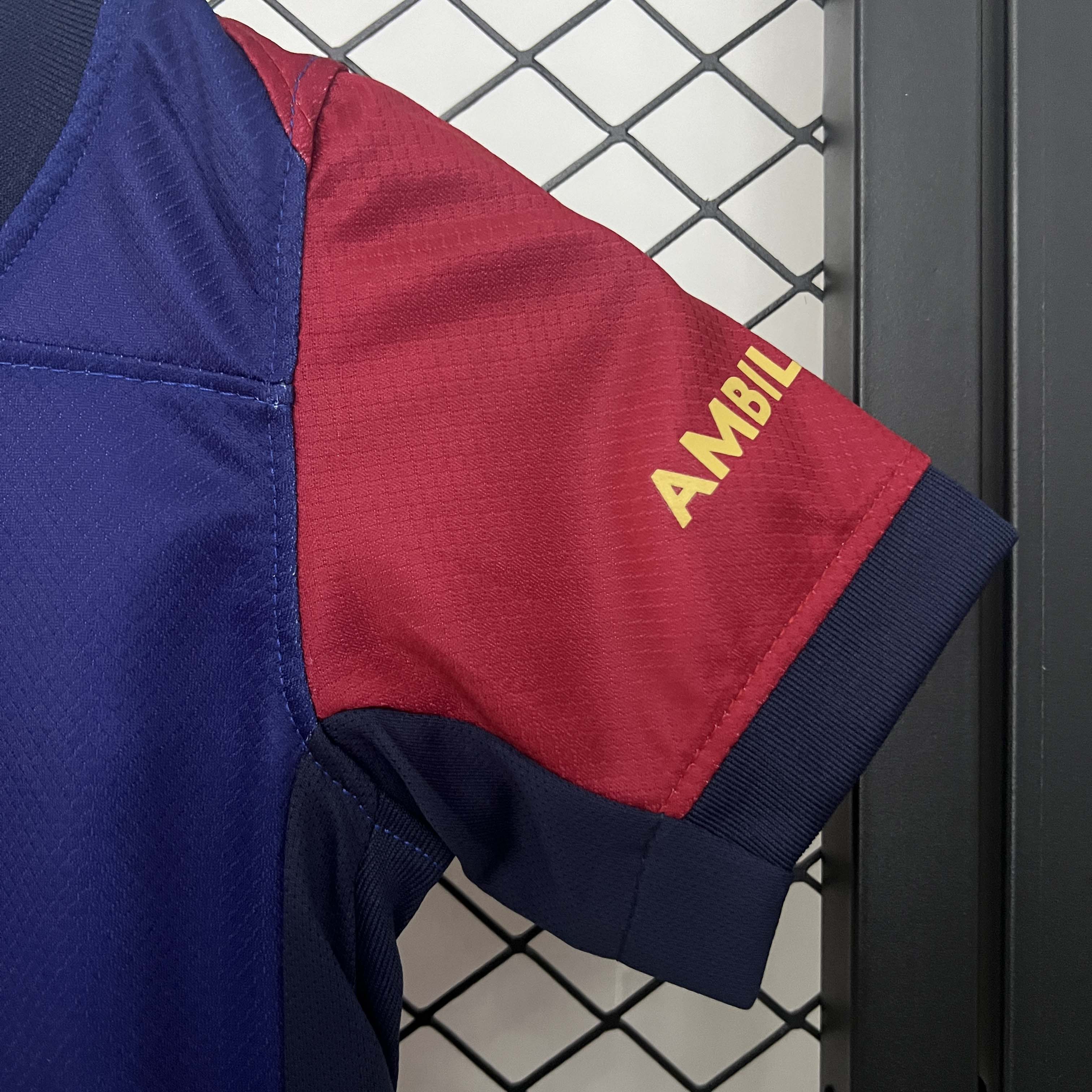 2024/2025 Barcelona Home Football Shirt 1:1 Thai Quality Kids Size