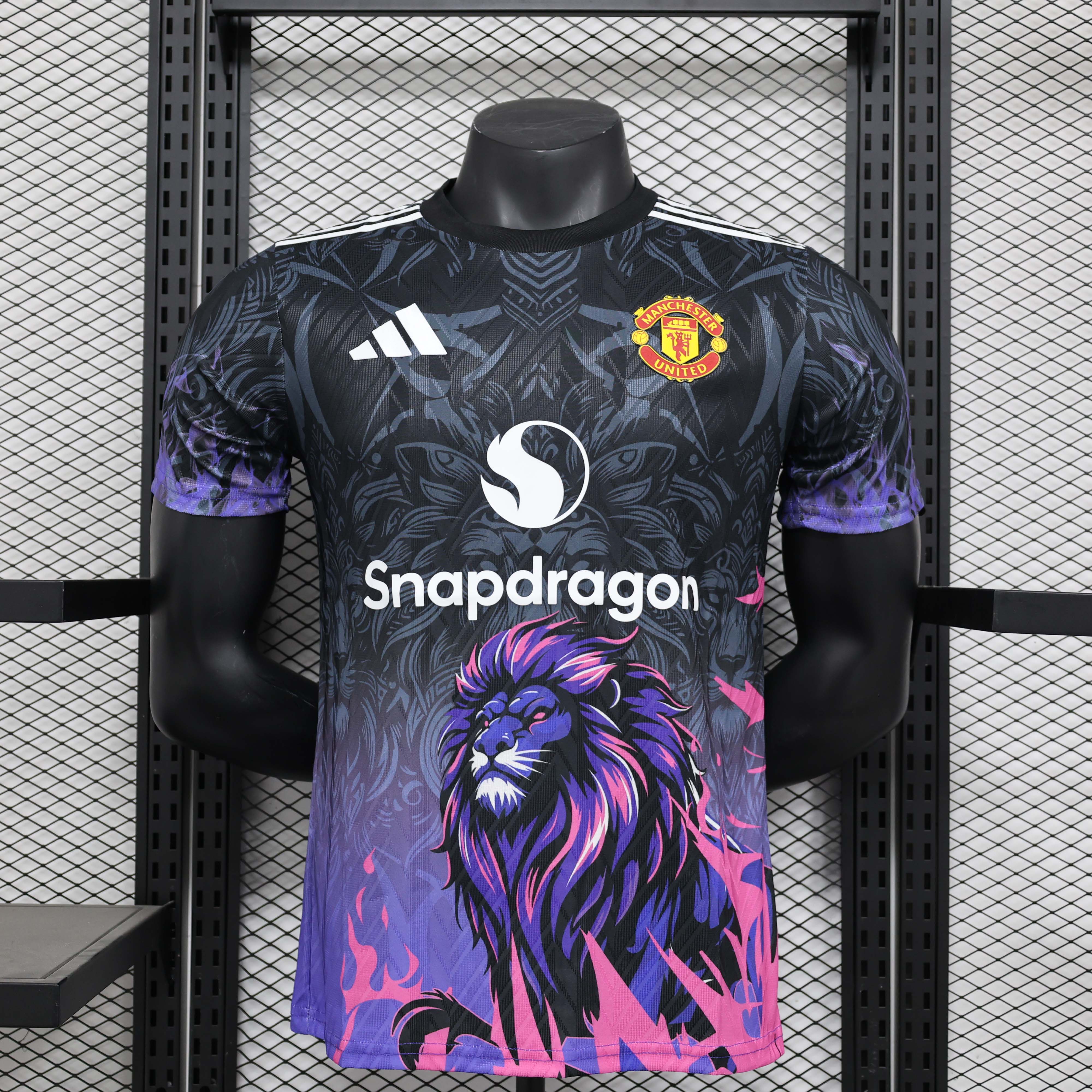 2024/2025 Player Version Manchester United Special Edition Black and purple Football Shirt 1:1 Thai Quality