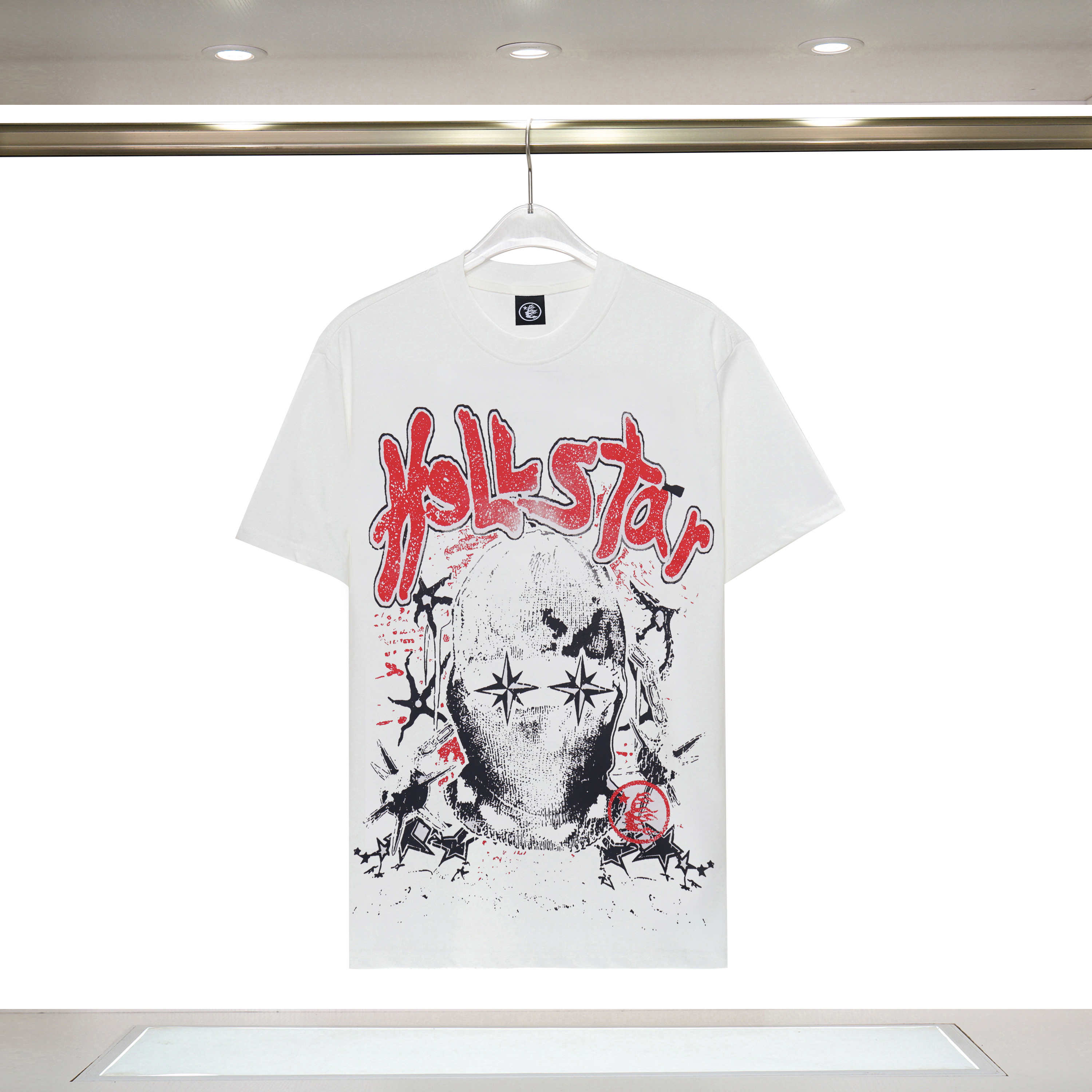 Masked Man Letter Print Tee 2 colors