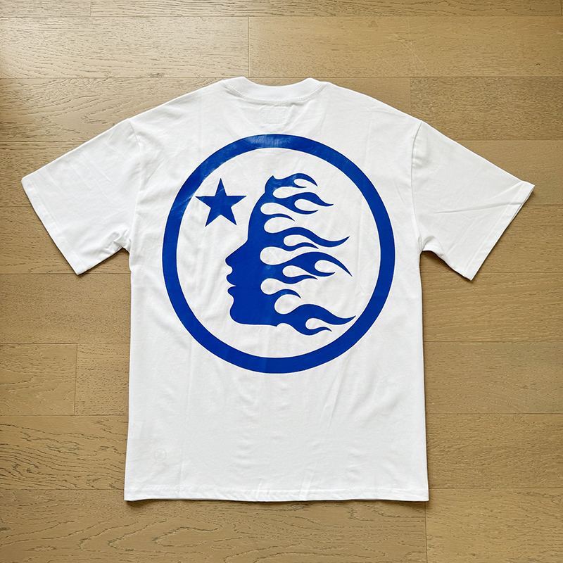 Blue logo rubber print Tee