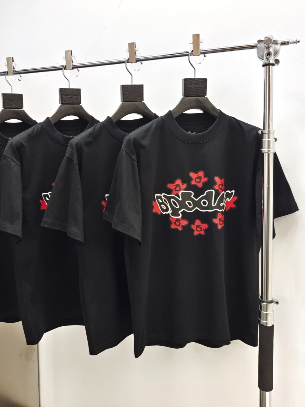 1:1 quality version Twisted letters red flower Tee