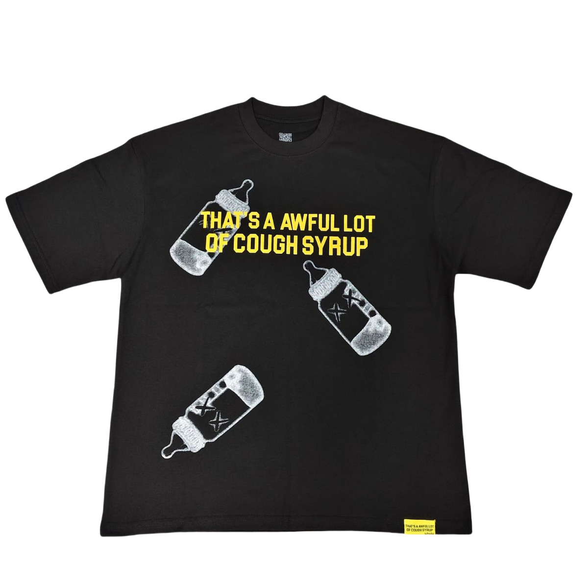 28382589 Black Baby Bottle Print Tee