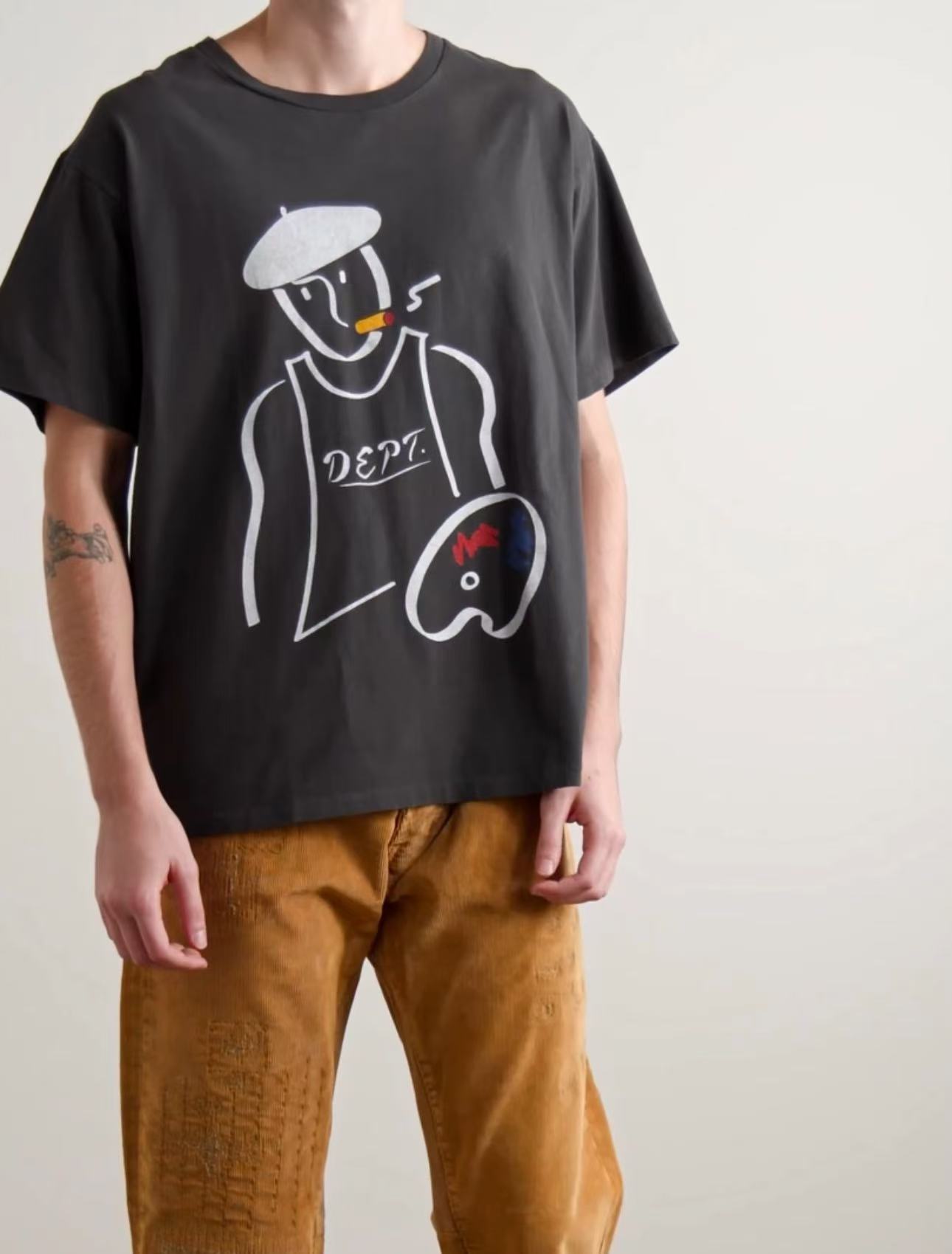 1:1 quality version DEPT Oil Painter Print Tee
