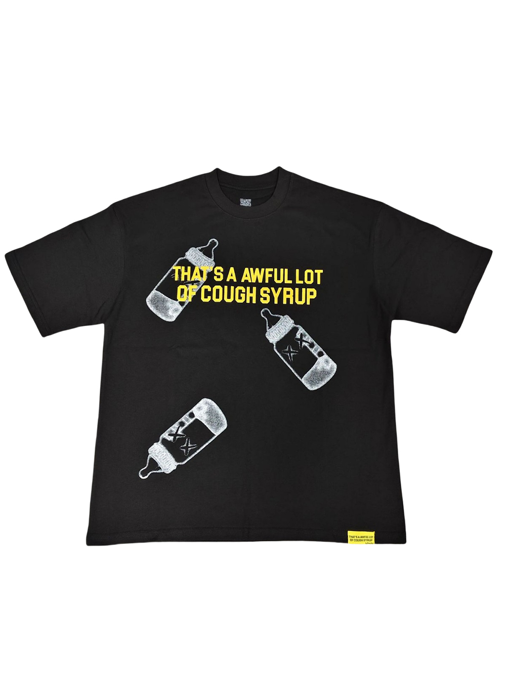 28382589 Black Baby Bottle Print Tee