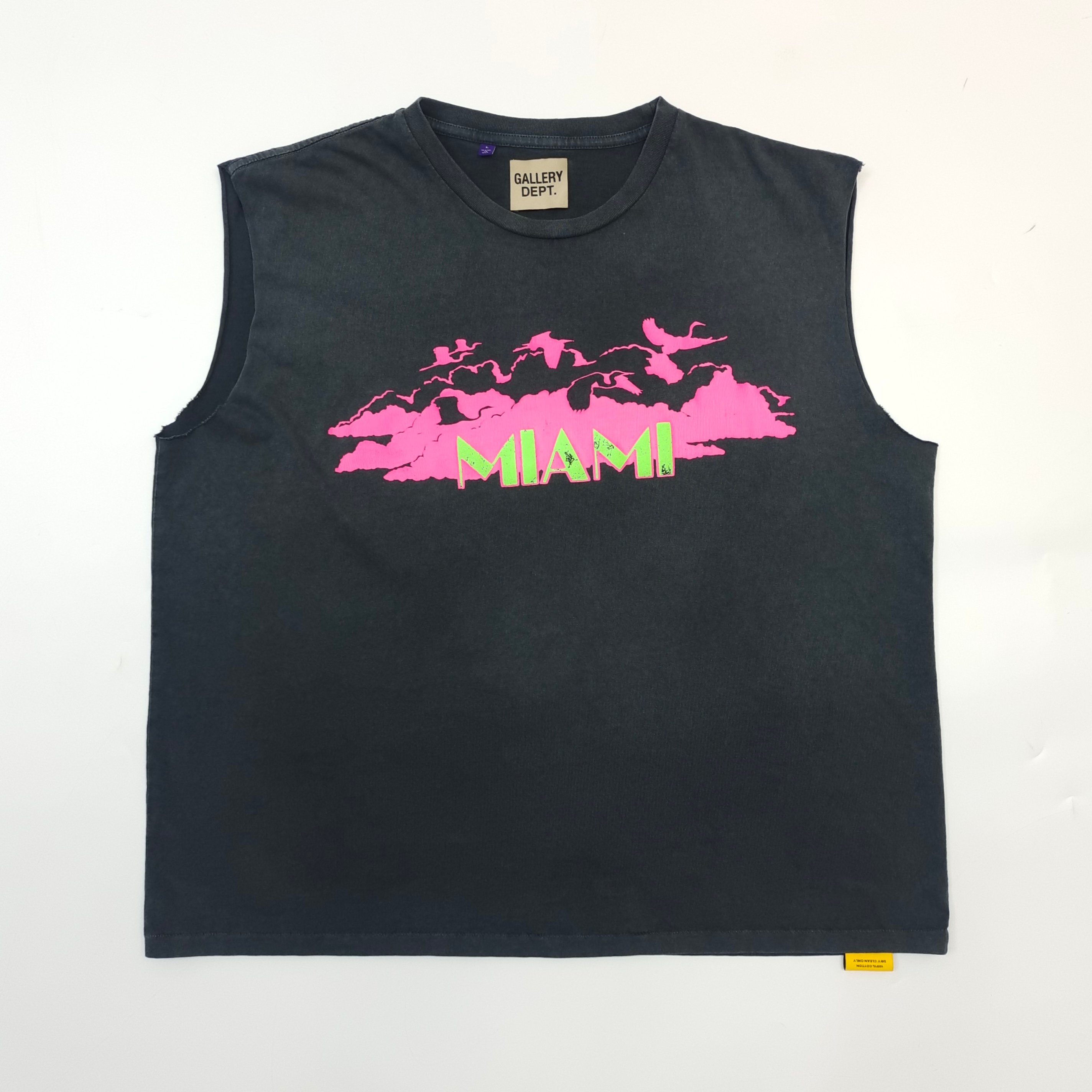 1:1 quality version 28195352 Miami Letter Print Washed Version Vest