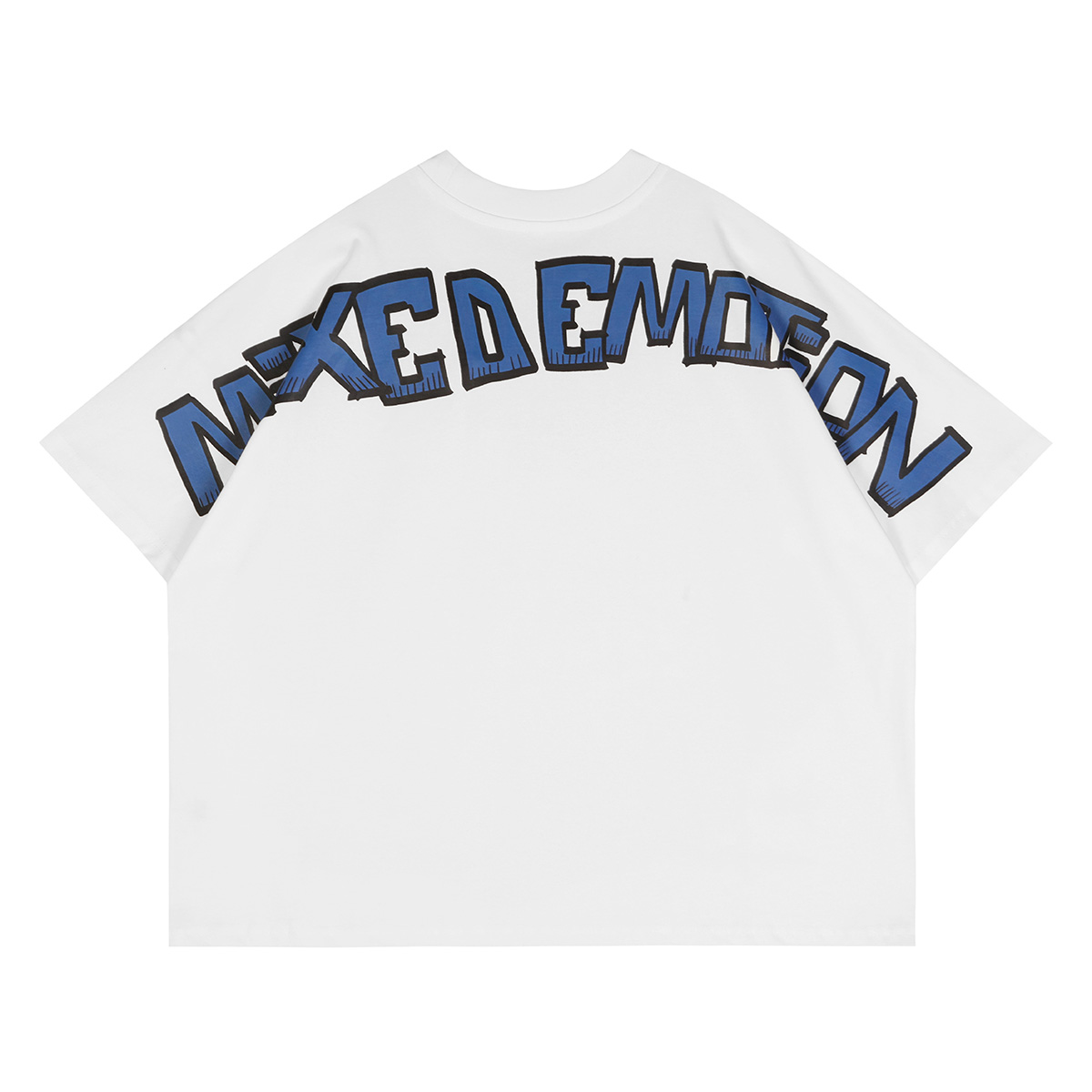 28219989 Blue Square Face Graphic Tee