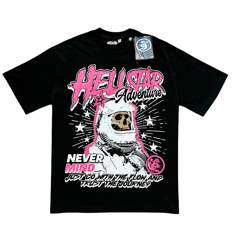 Space Skull Man Letter Print Tee 2 colors