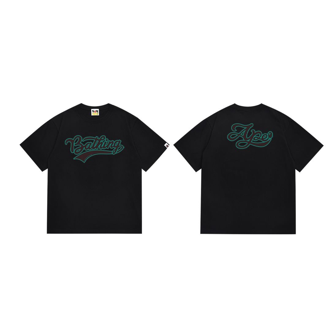 Front and back two-color monogrammed Tee 2 colors