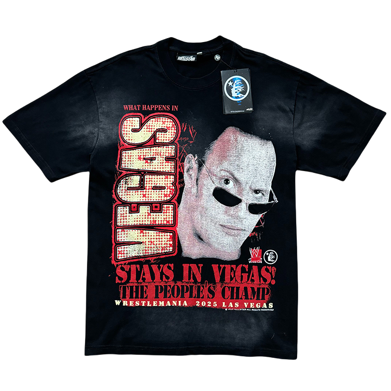 28222333 Vegas Limited Portrait Print Washed Version Tee