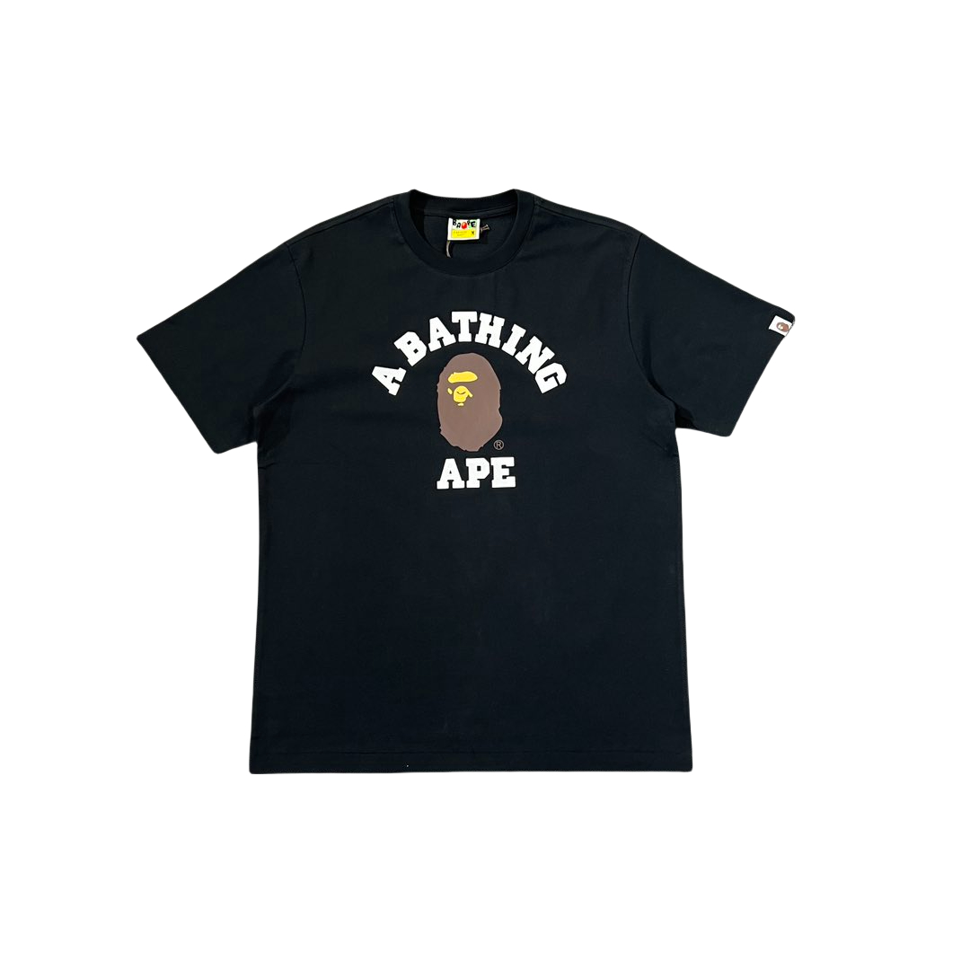 1:1 quality version 27972615 Ape Small Head Letter Print Tee 4 colors