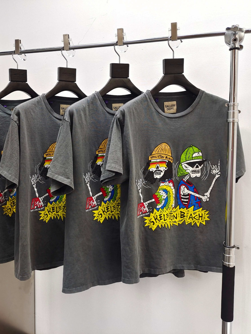 1:1 quality version 27958428 Skull Companion Print Washed Version Tee