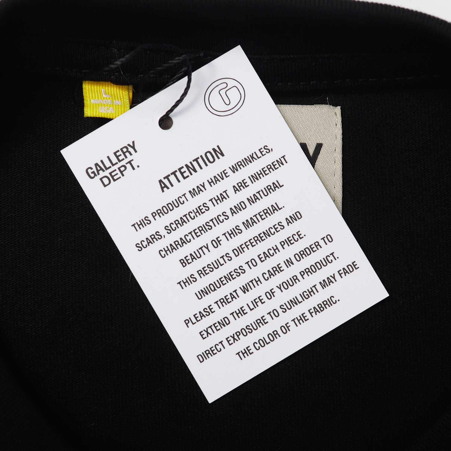 Split small letter graffiti wash tee