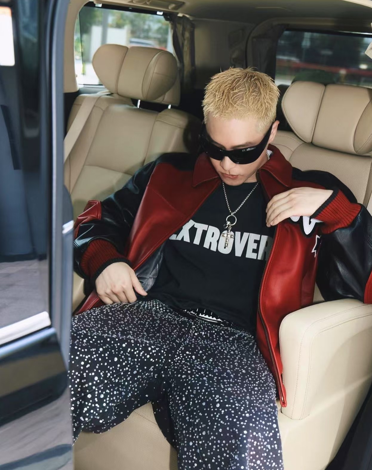 1:1 quality version 28321426 Extrovert Letter Print Washed Version Tee