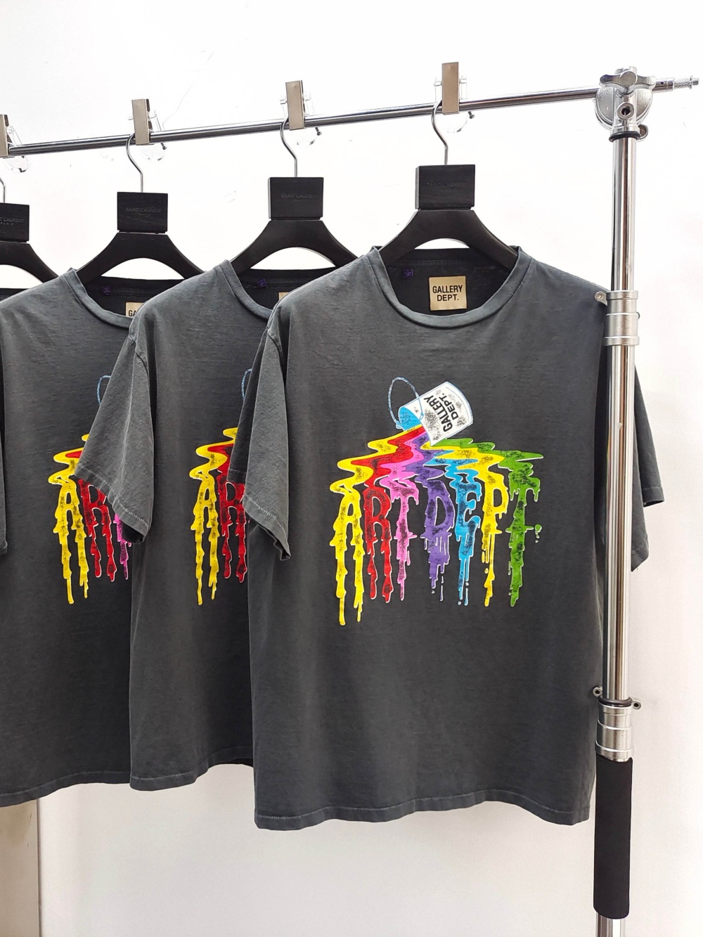 1:1 quality version 28180459 Colored ink bucket printed washed Tee