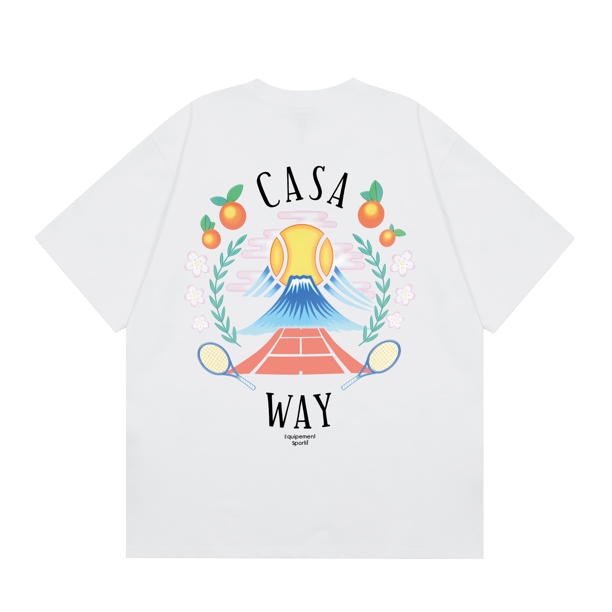 28383708 Orange tennis Print tee 2 colors