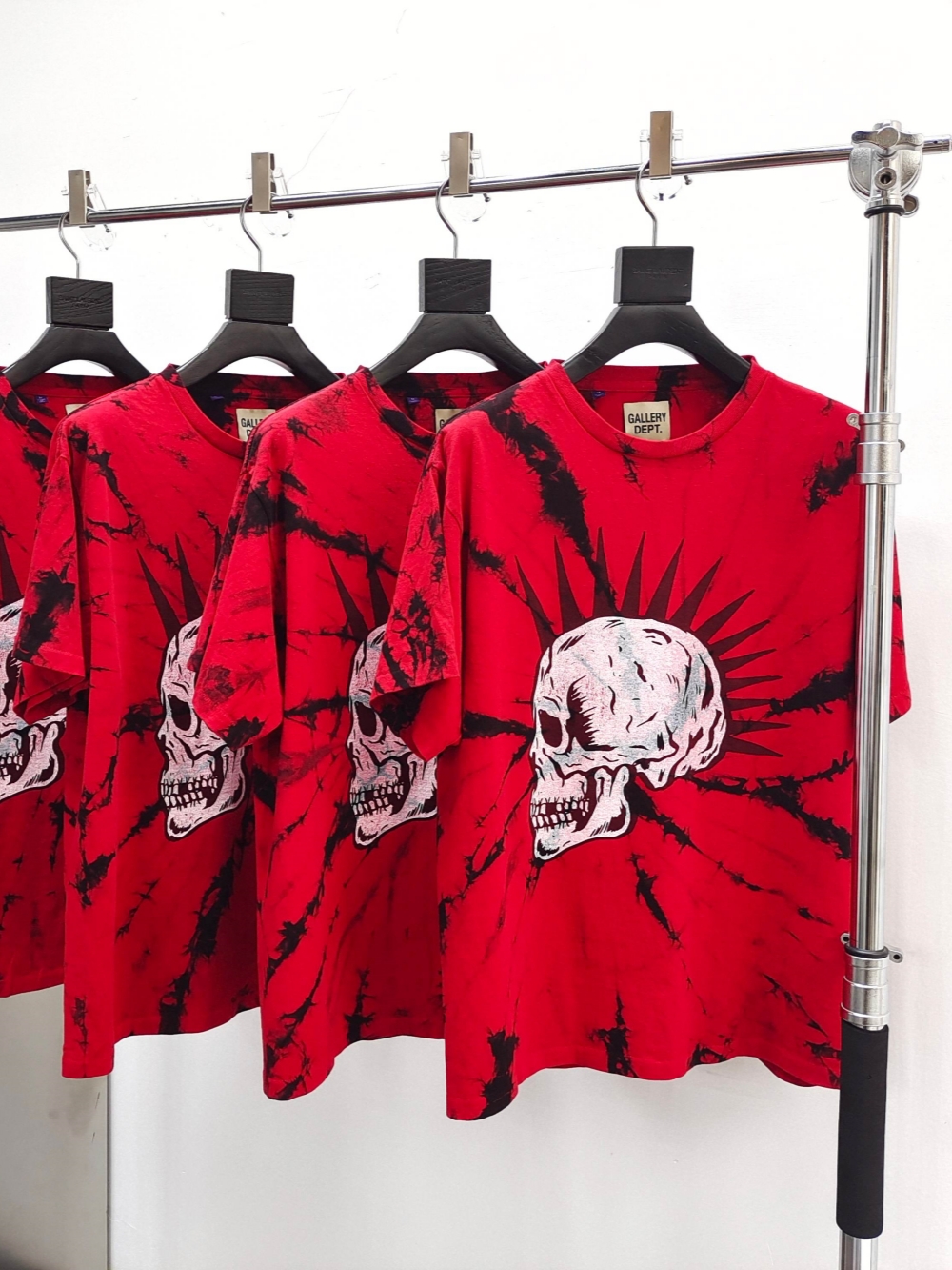 1:1 quality version 28302917 Punk White Skull Print Tee