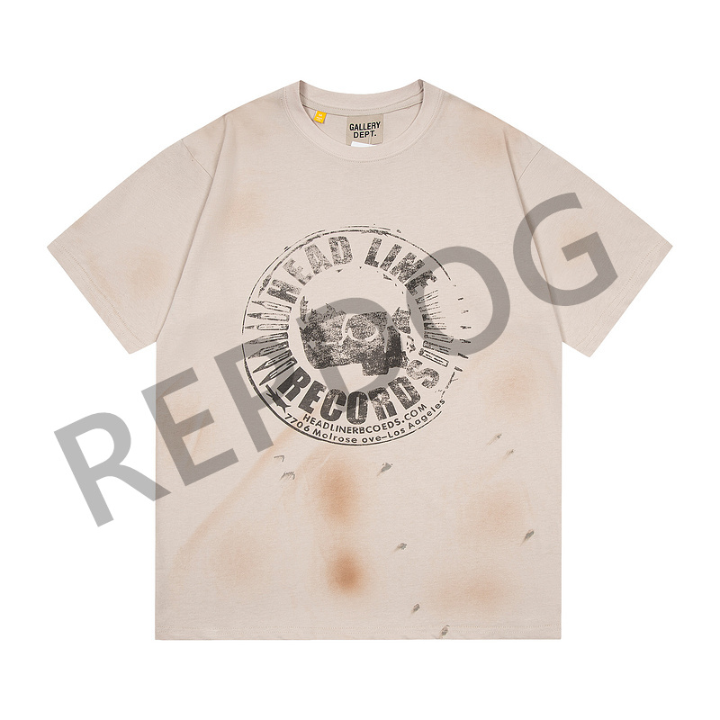 Monogrammed Badge Mud Dot Vintage Aged tee