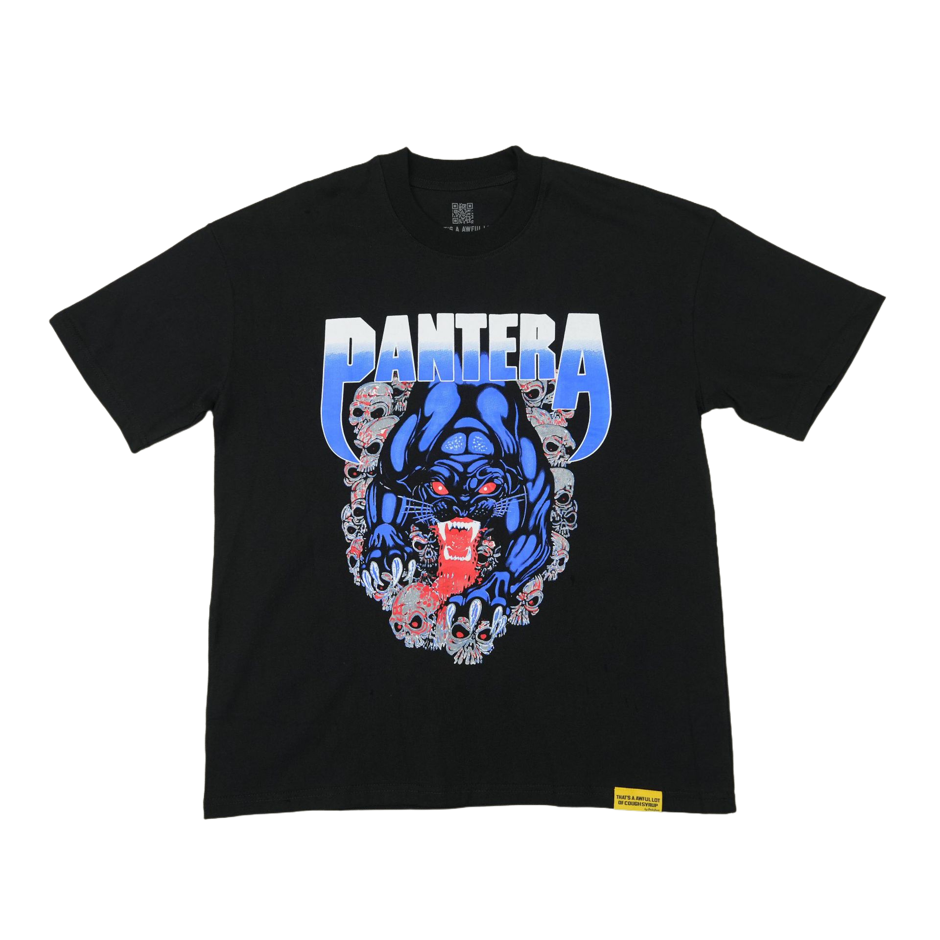 28359523 Leopard Skull Letter Print Tee