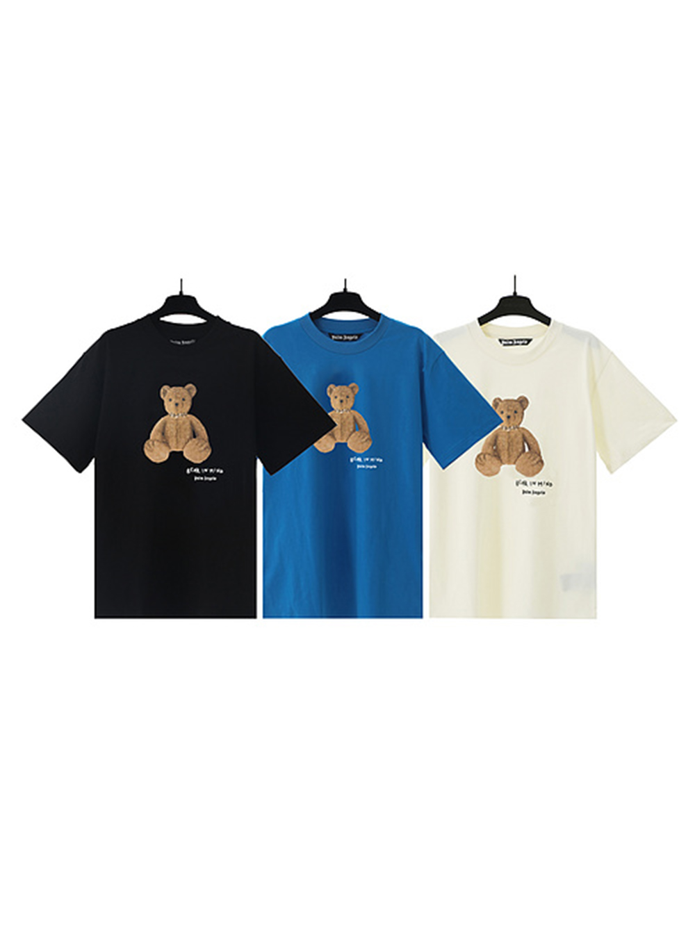 Teddy Bear Small Letter Logo Print Tee 3 colors