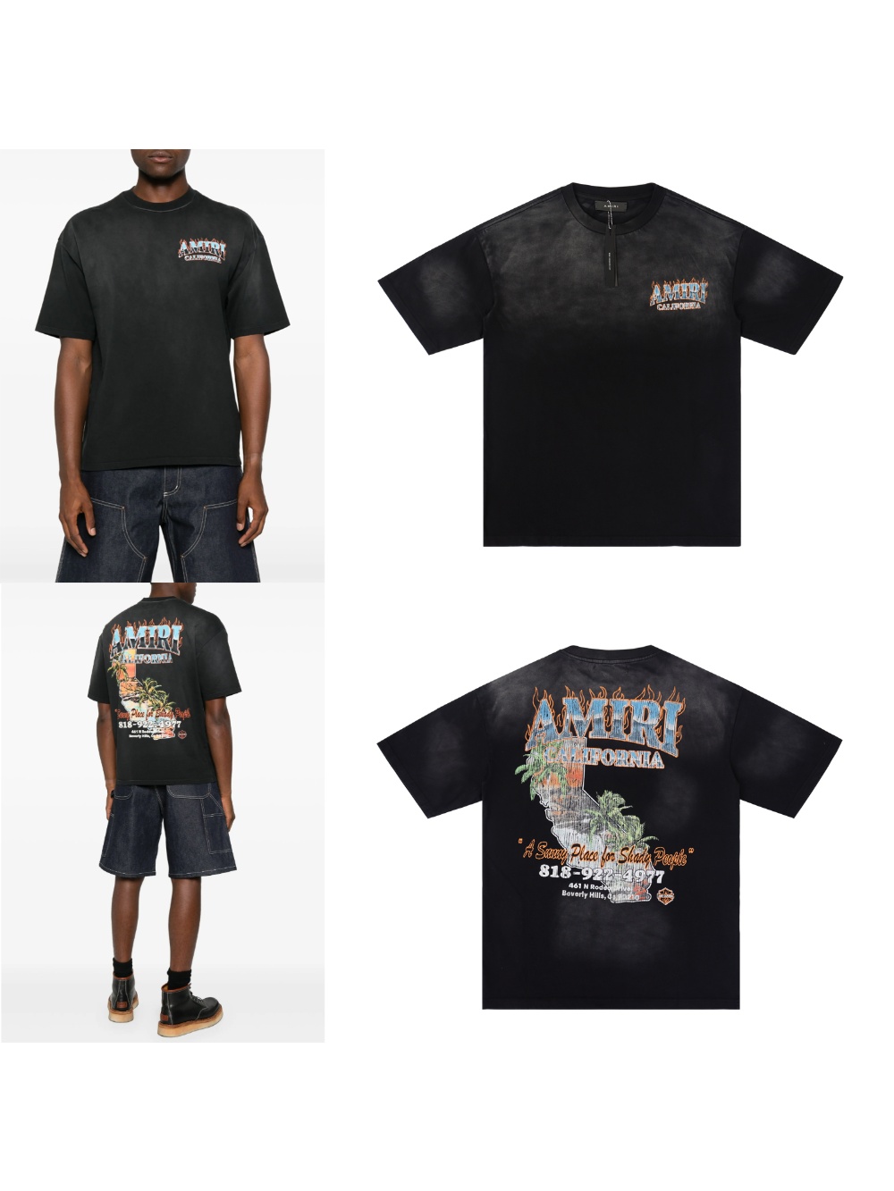 28389231 California Printed Washed Version tee