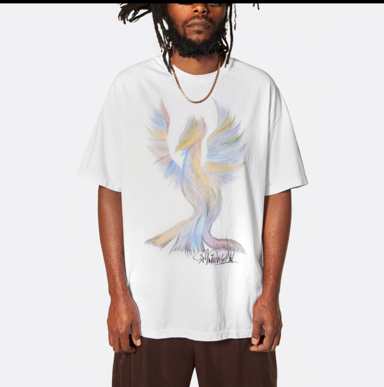 1:1 quality version Flamingo Print tee