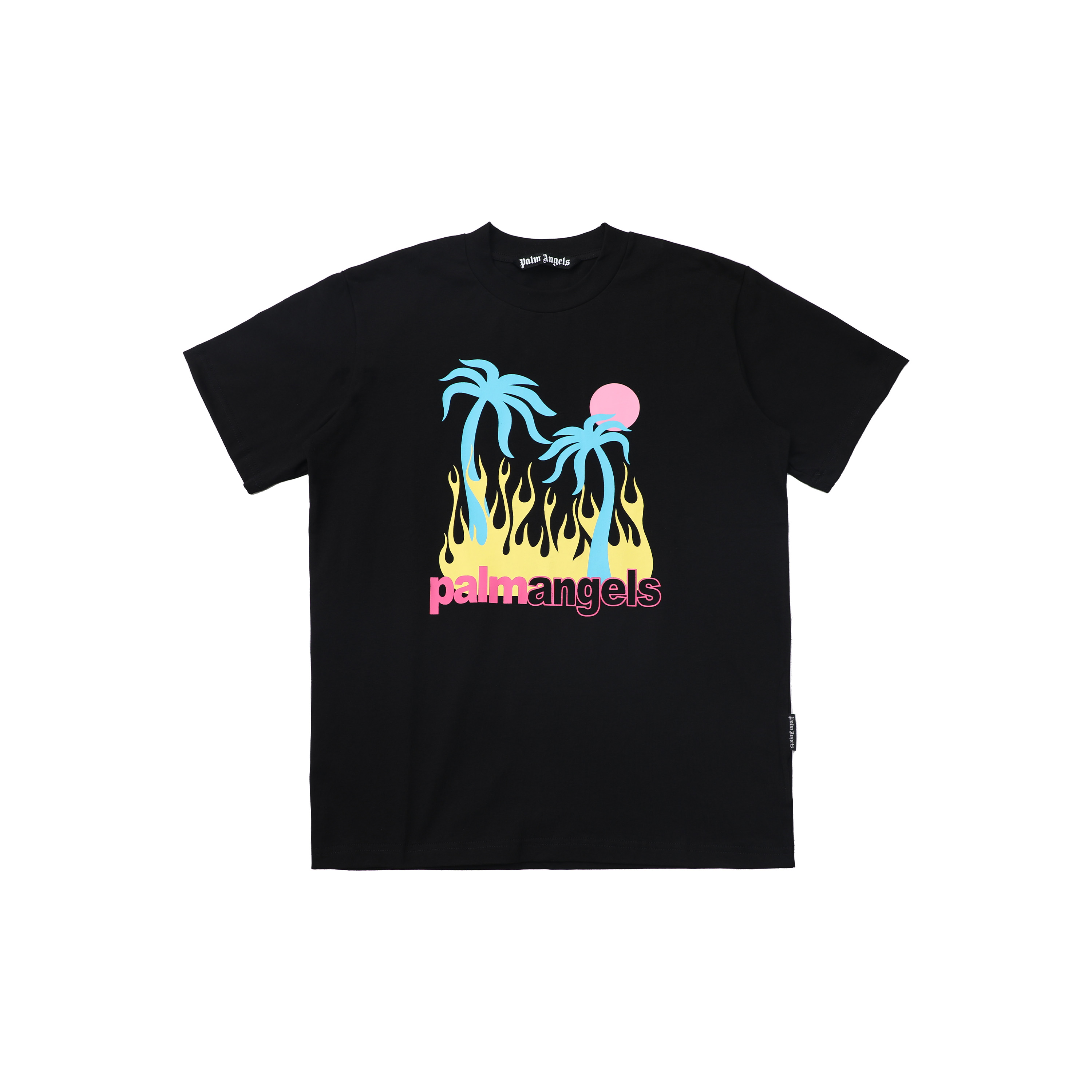 28180441 Flame Coconut Letter Print Tee 2 colors