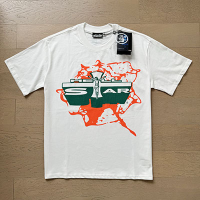 Blood pool Cross green letter printed Tee