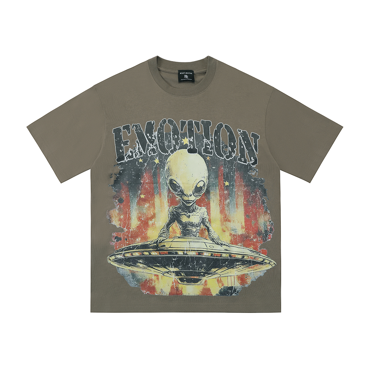 [buy more save more] 28285856 Alien Spaceship Alphabet Print Tee