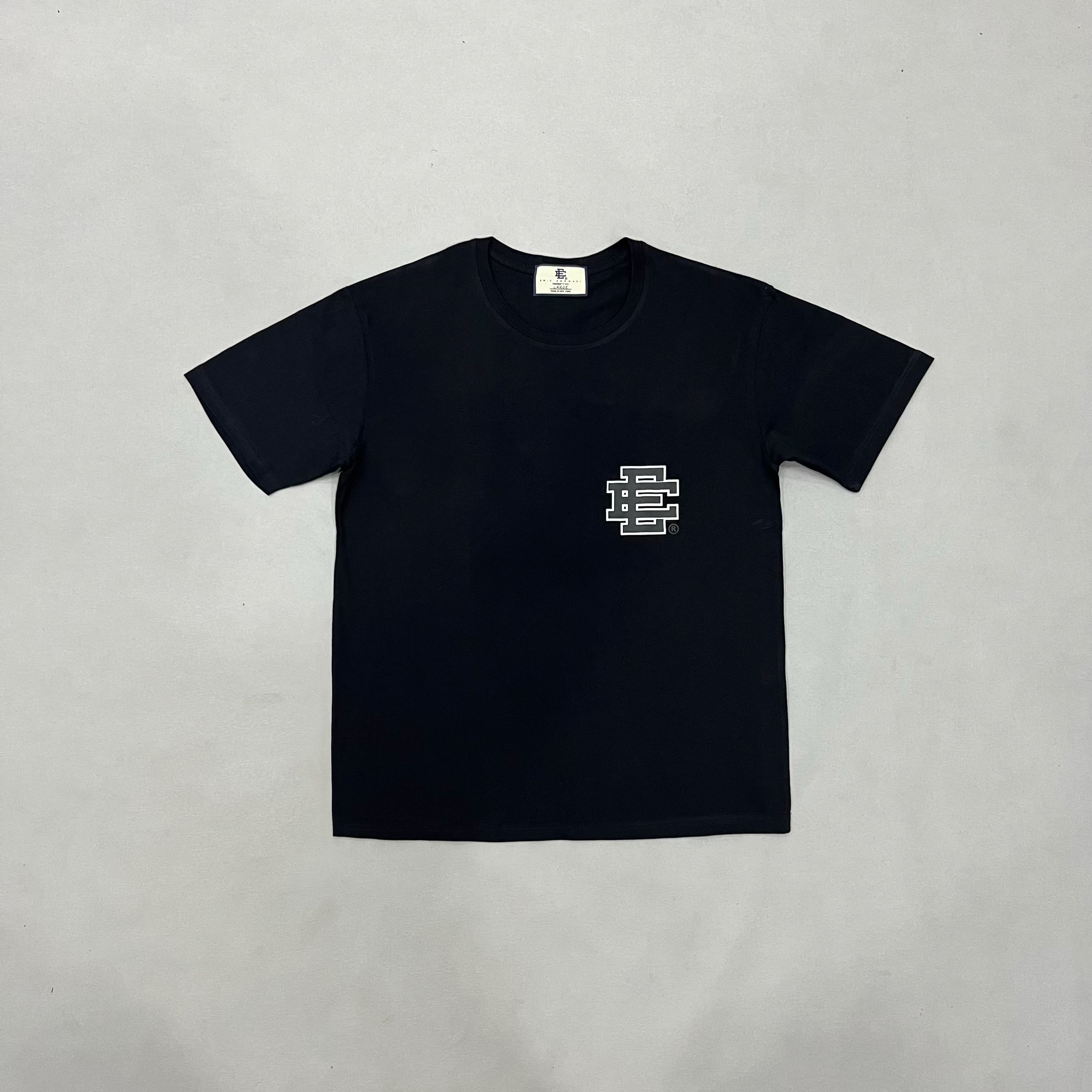 1:1 quality version Color blocked logo print on chest Tee 3 colors